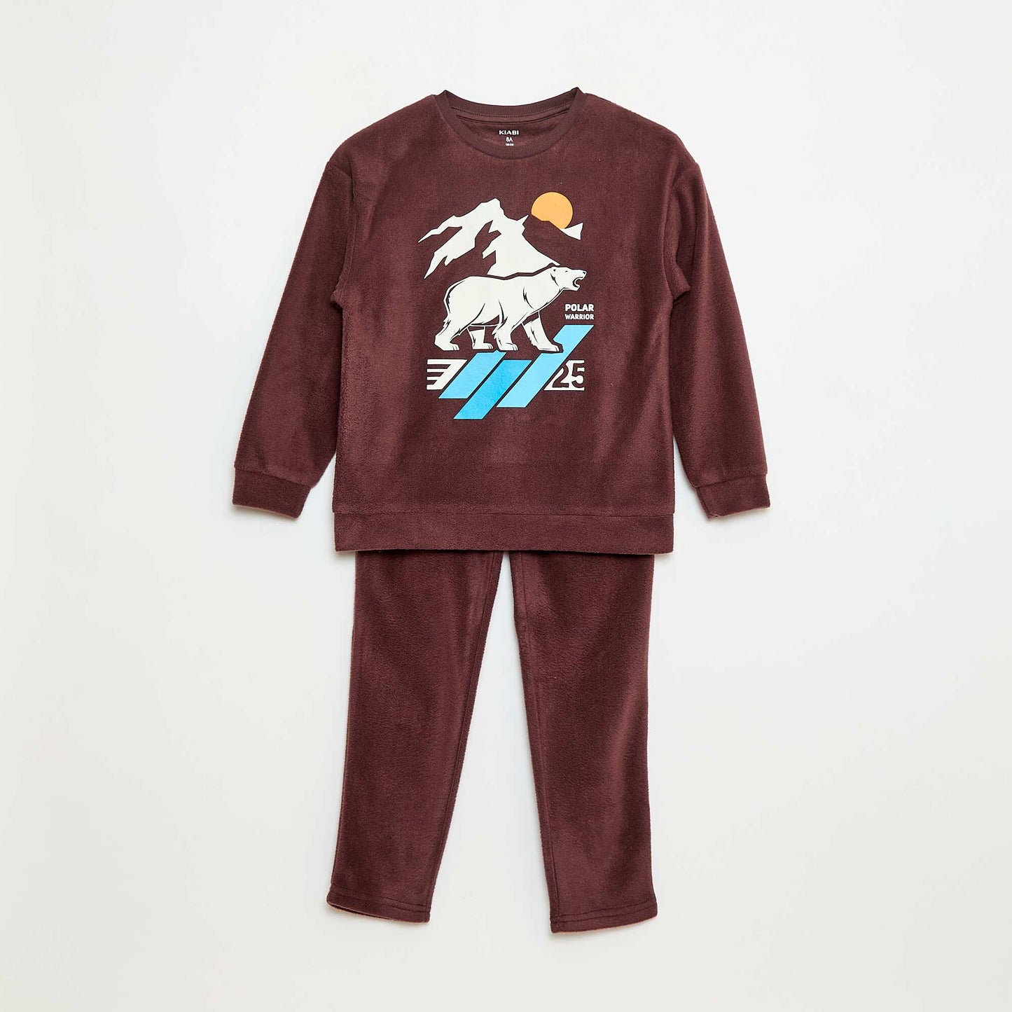 Printed Fleece Pajamas RED