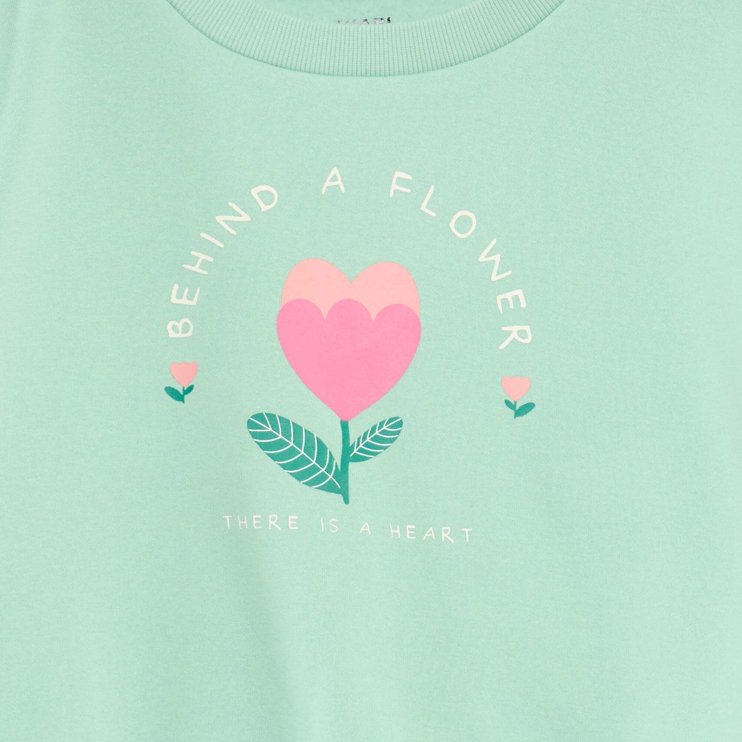 Long-sleeved sweatshirt with print GREEN