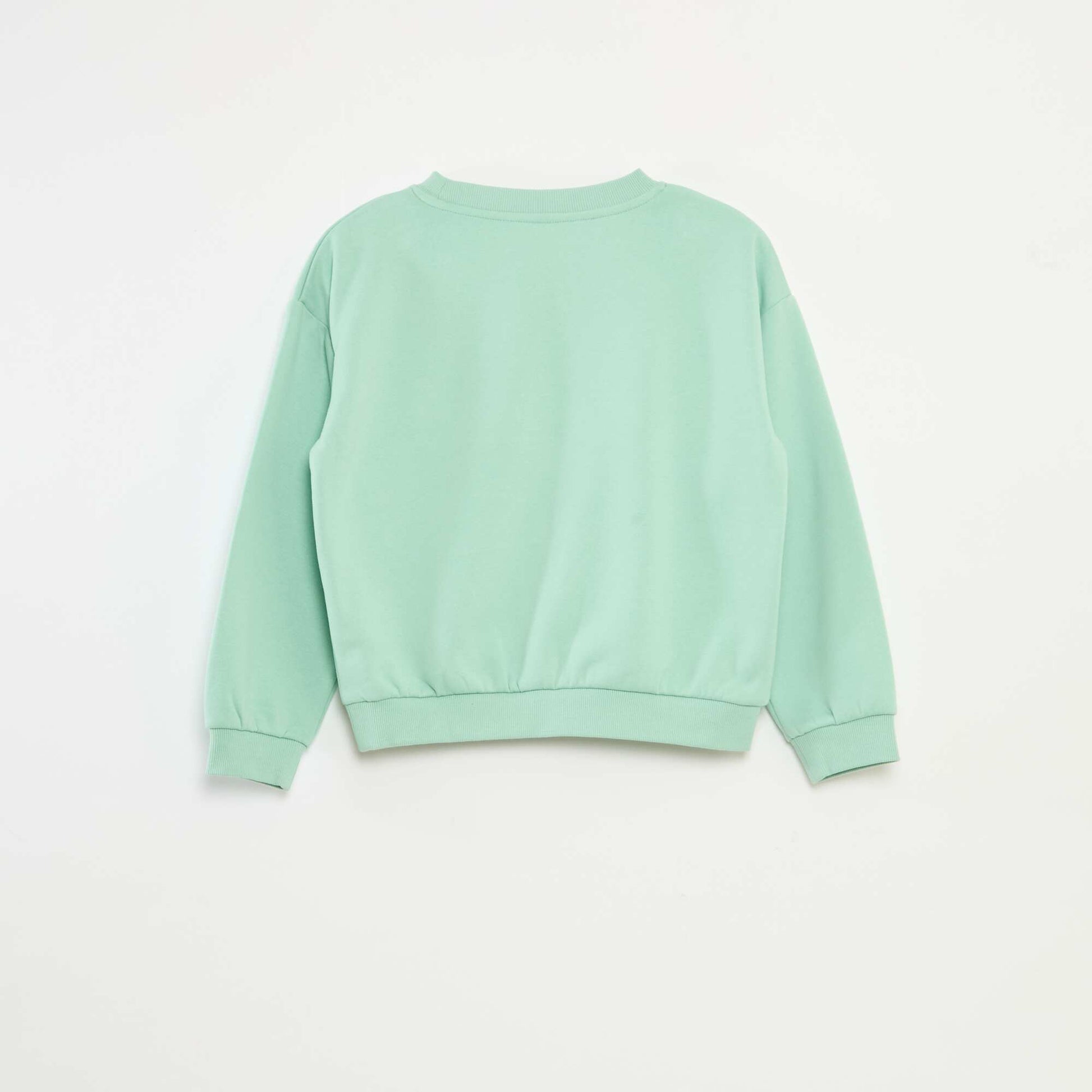 Long-sleeved sweatshirt with print GREEN