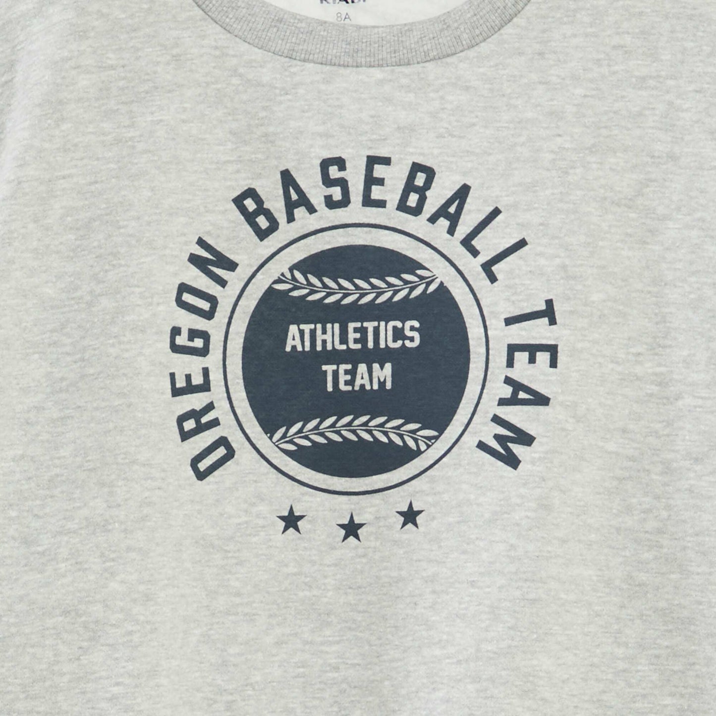 Printed loose-fit sweatshirt GREY