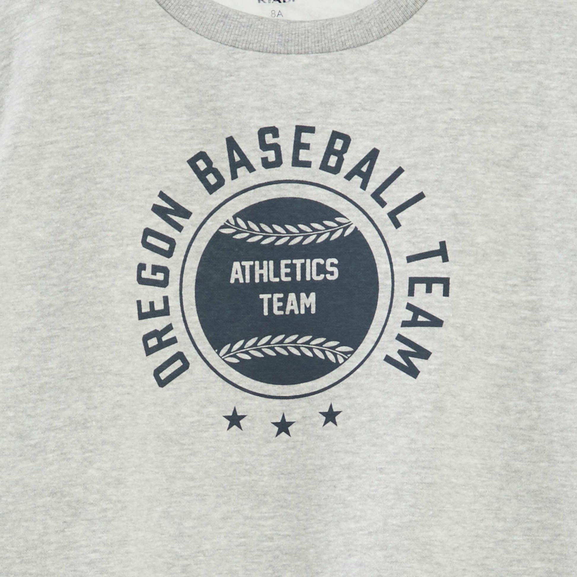 Printed loose-fit sweatshirt GREY