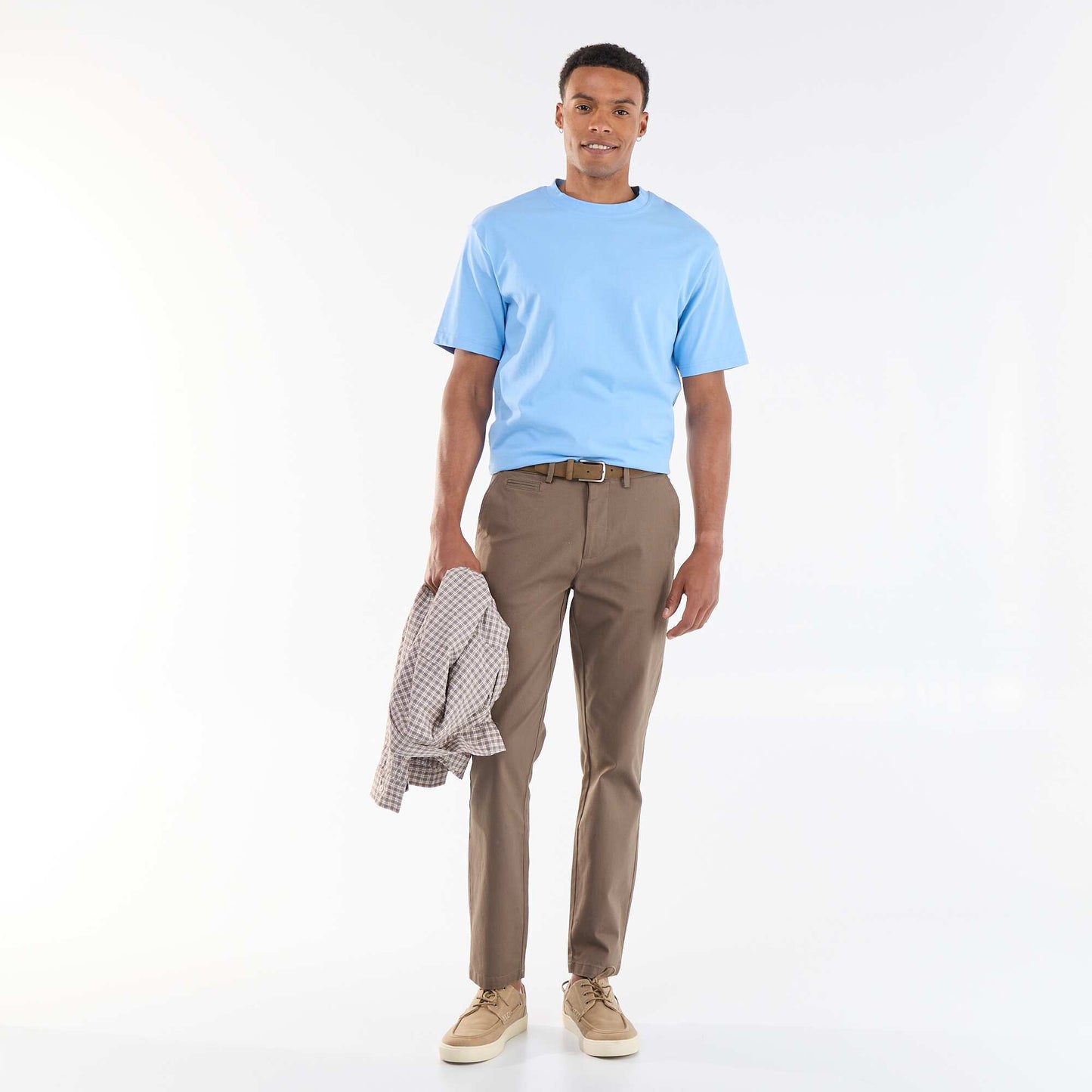 Twill Chino Trousers BROWN