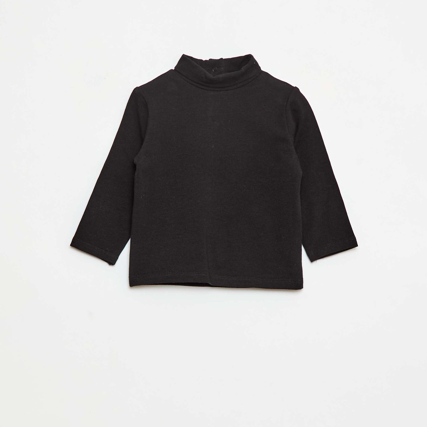 Plain High-Neck Underlayer Top BLACK