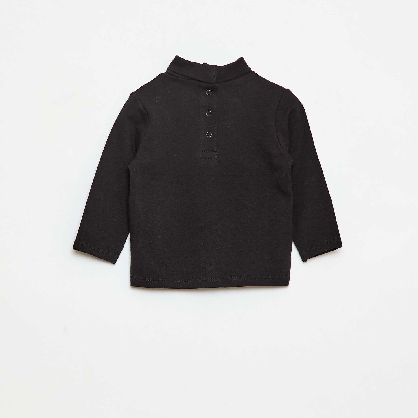 Plain High-Neck Underlayer Top BLACK