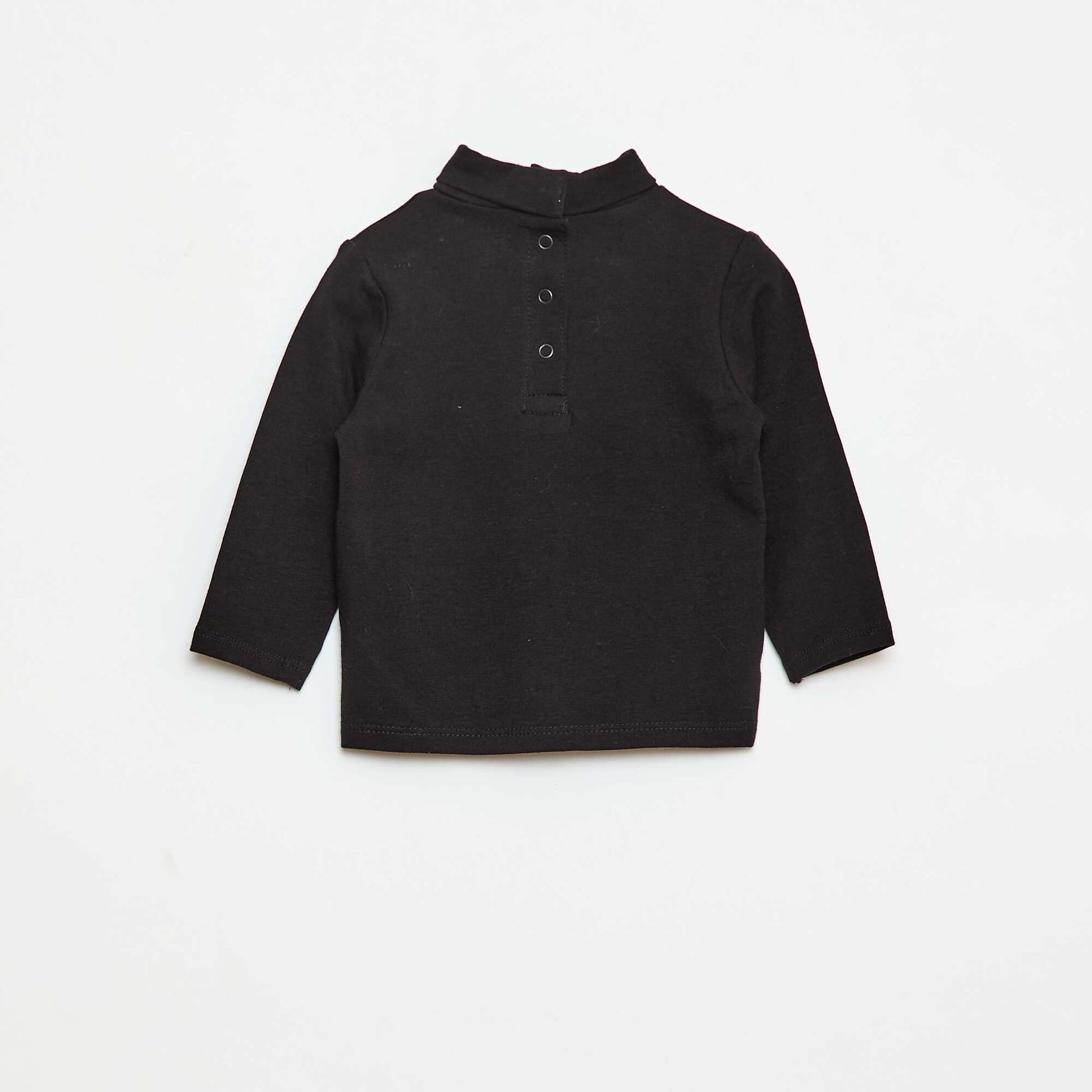 Plain High-Neck Underlayer Top BLACK