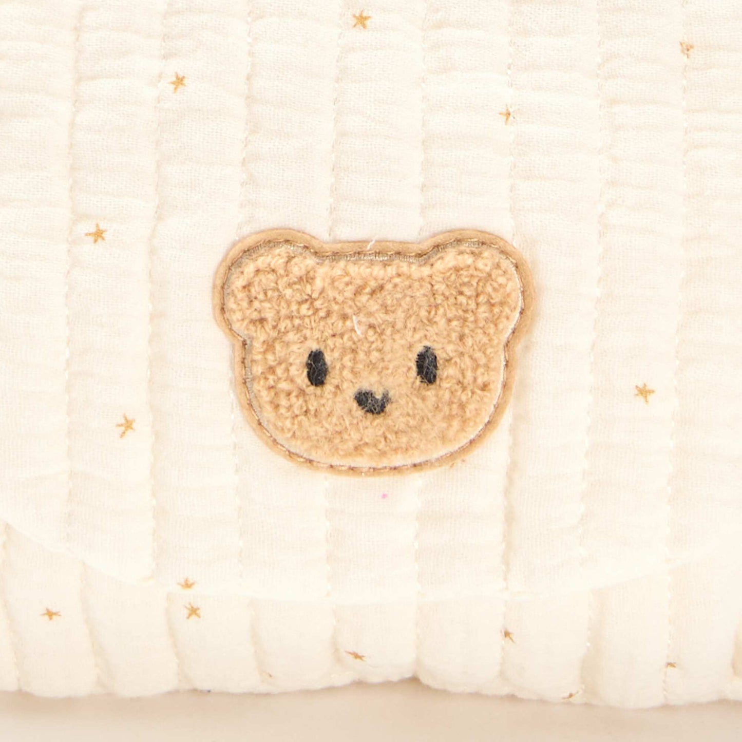 Printed cotton gauze backpack BEIGE