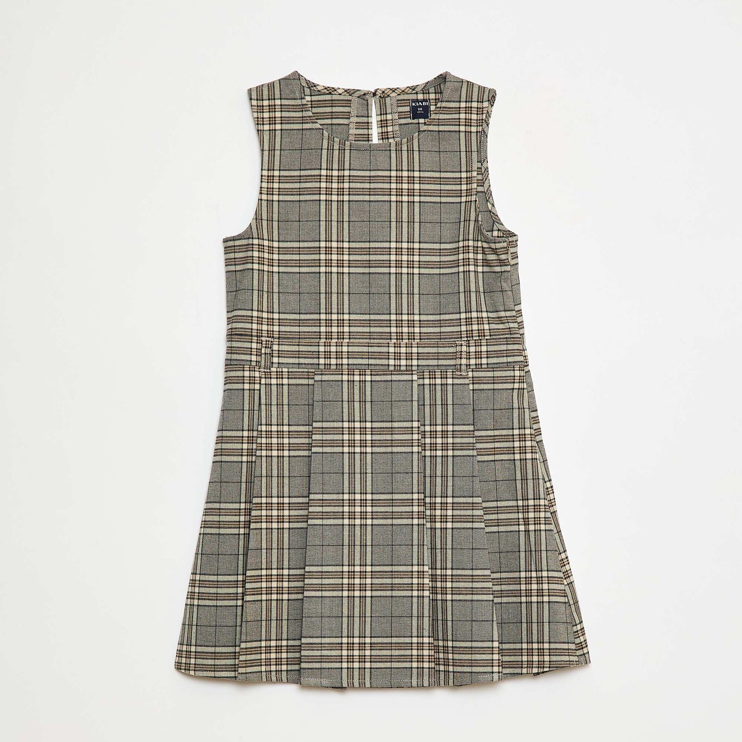 Mid-thigh Checkered Dress GREY