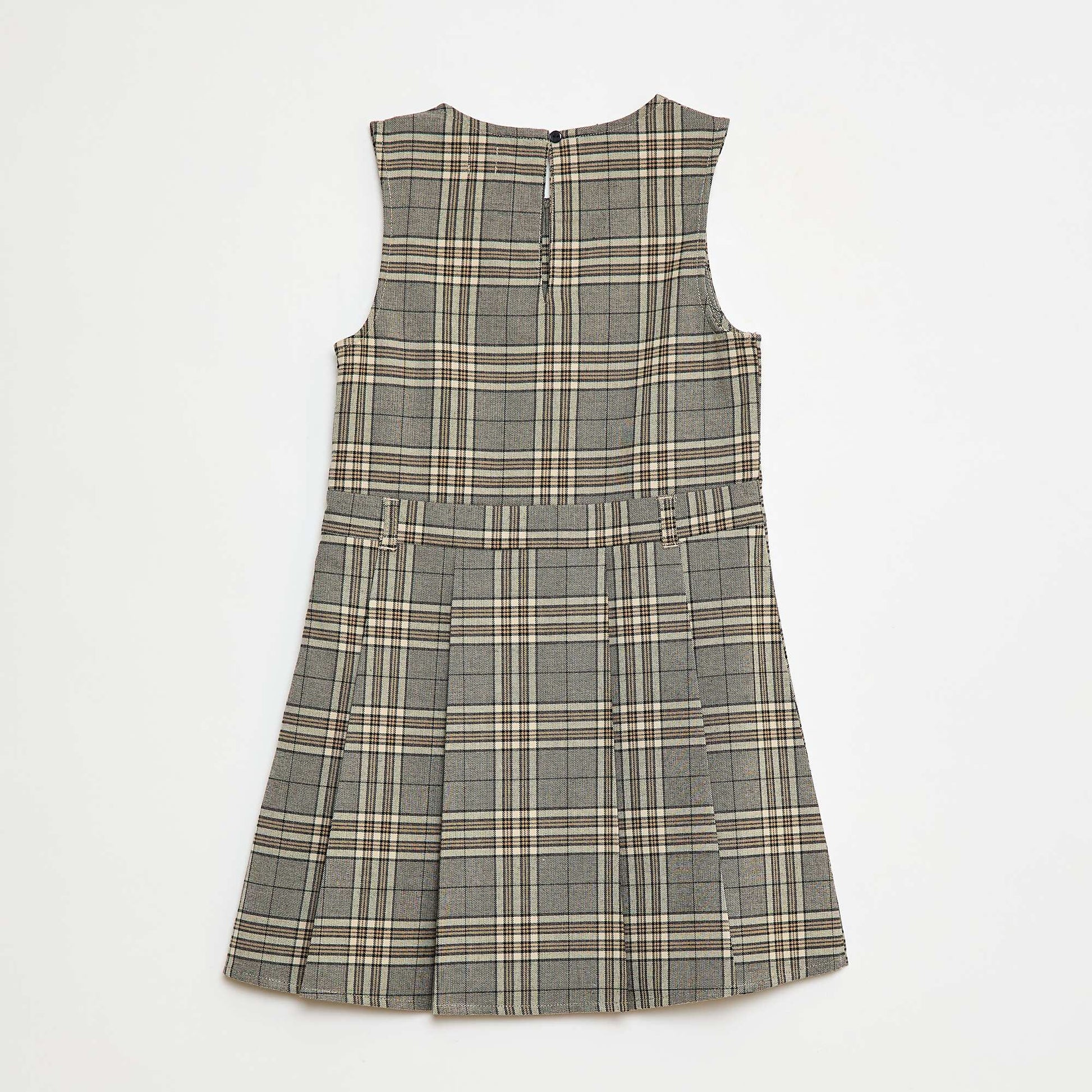 Mid-thigh Checkered Dress GREY