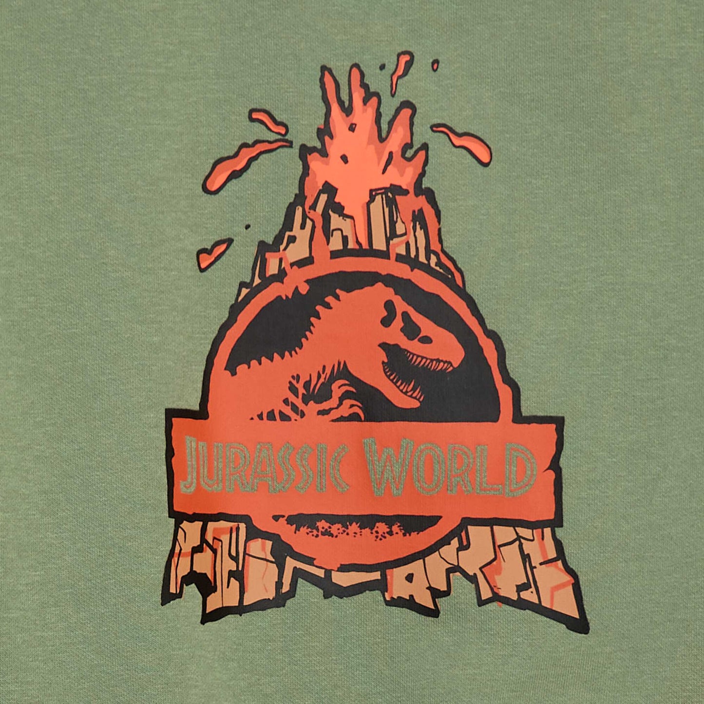 'Jurassic World' Crew Neck Sweatshirt GREEN