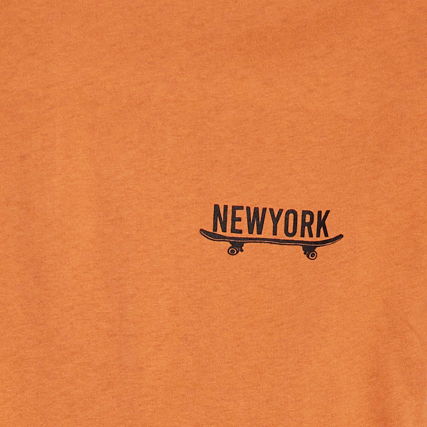 Short-sleeved T-shirt with detail ORANGE