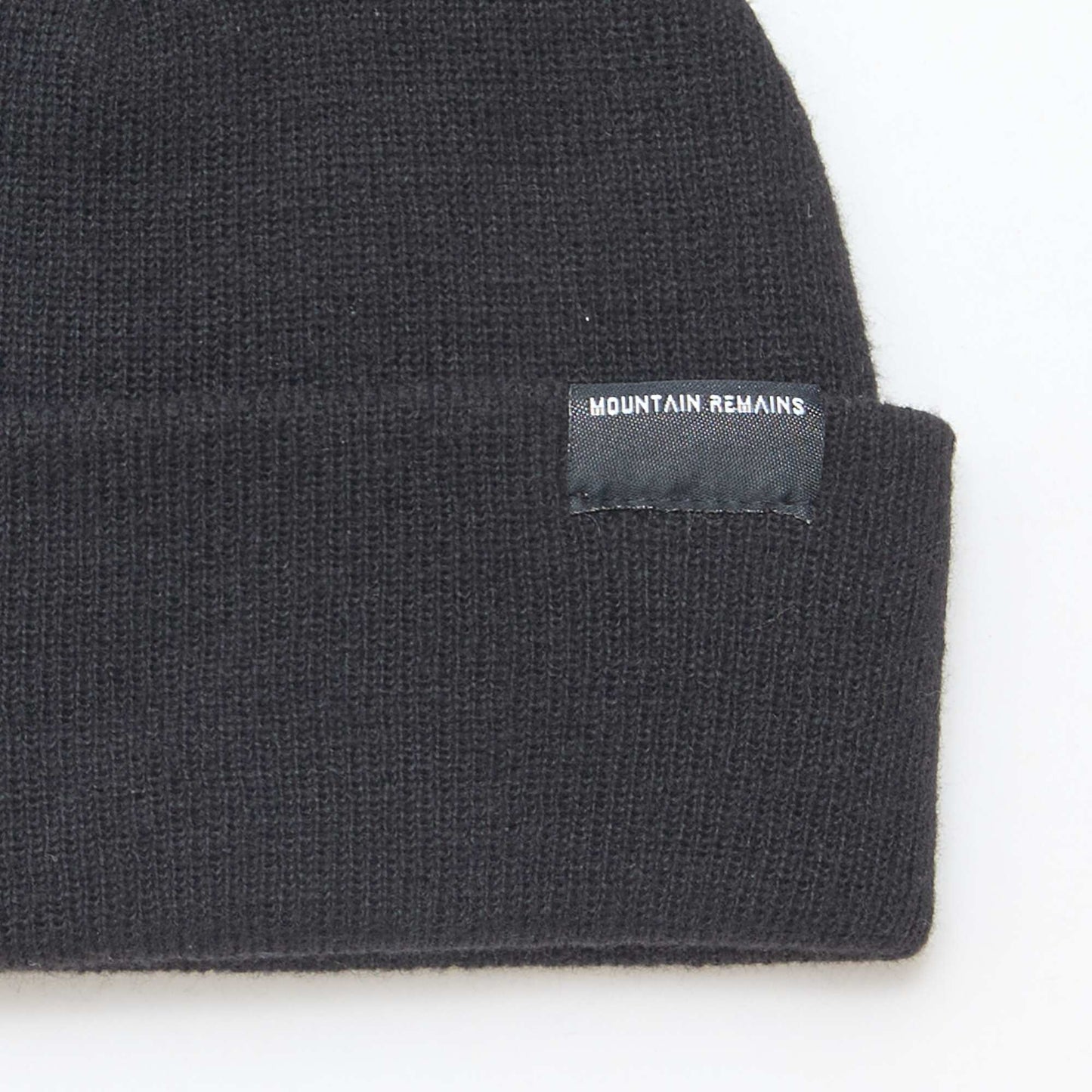 Beanie with turn-up BLACK