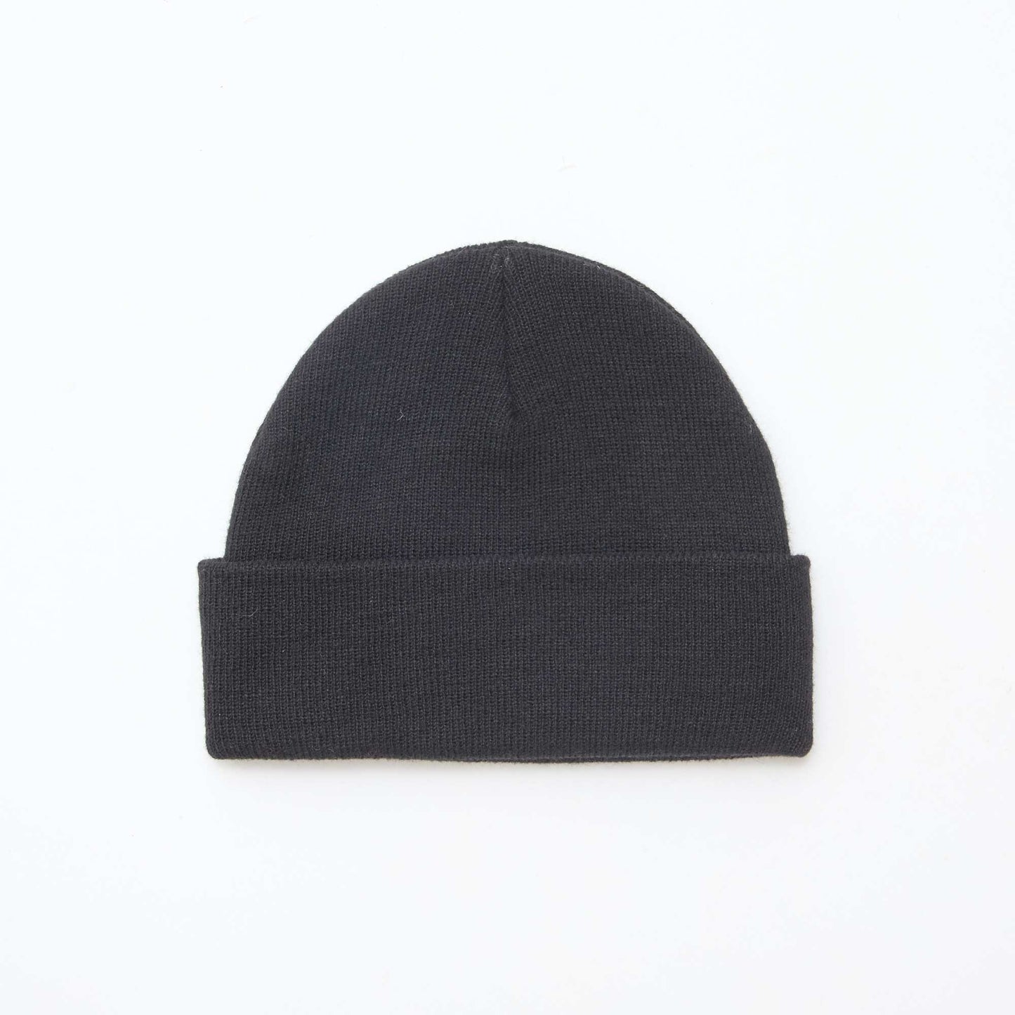 Beanie with turn-up BLACK