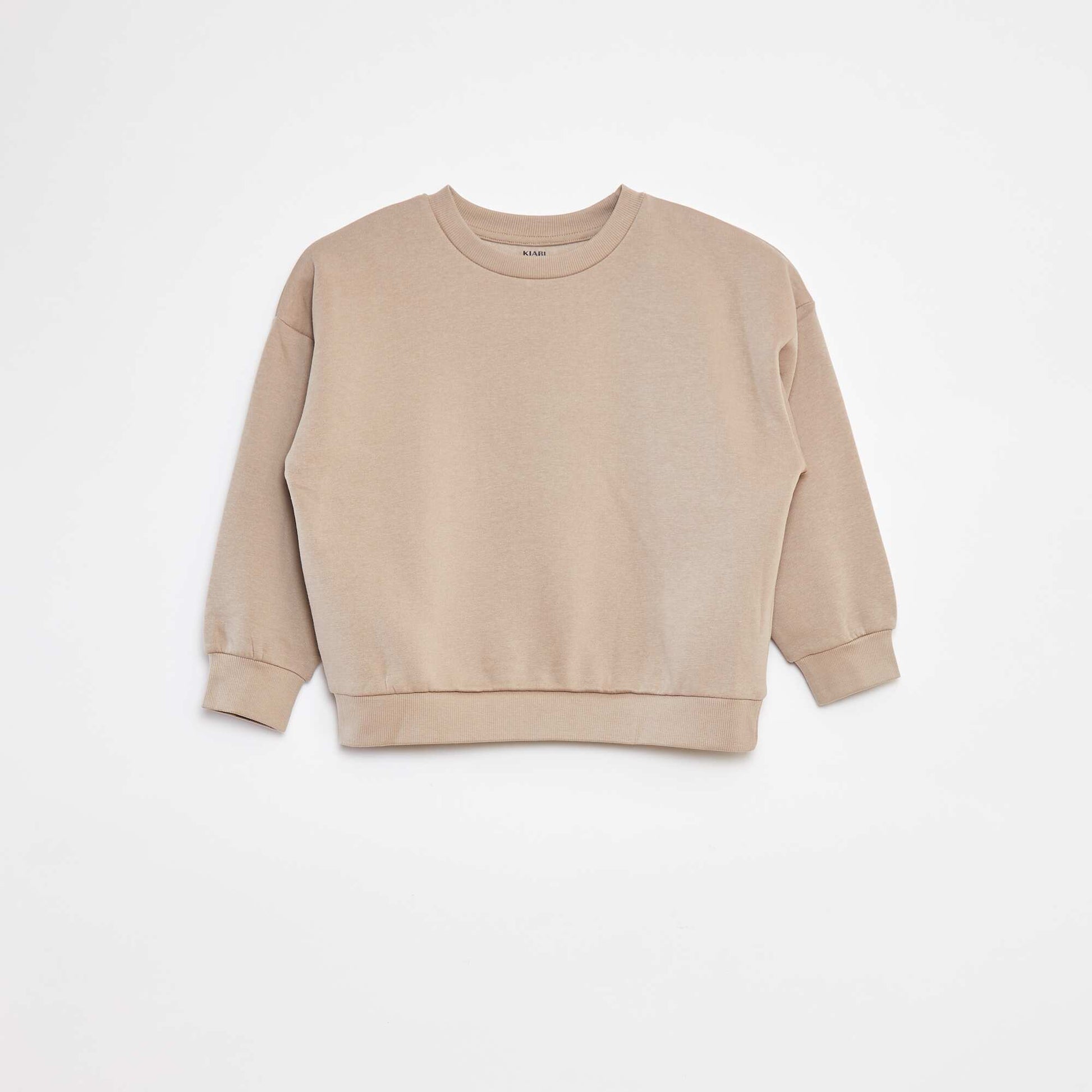 Set of 2 plain sweatshirts KHAKI
