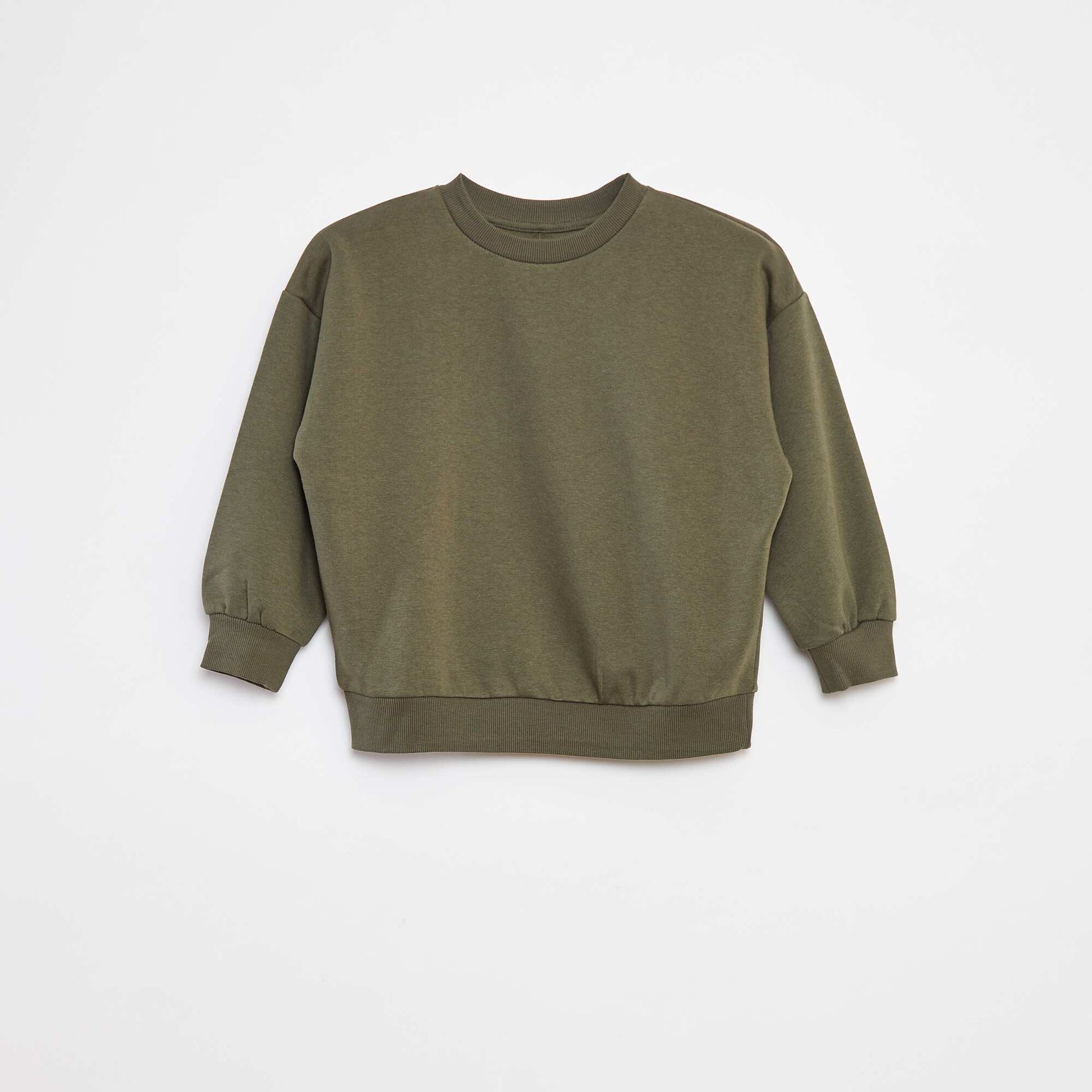 Set of 2 plain sweatshirts KHAKI