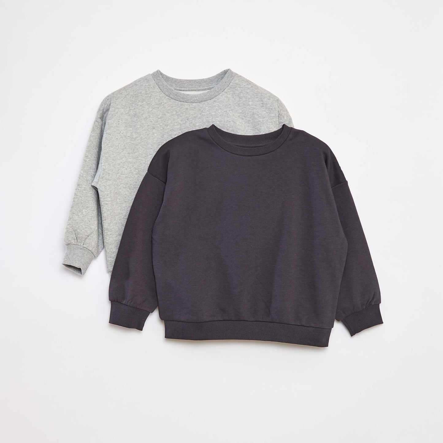 Set of 2 plain sweatshirts GREY