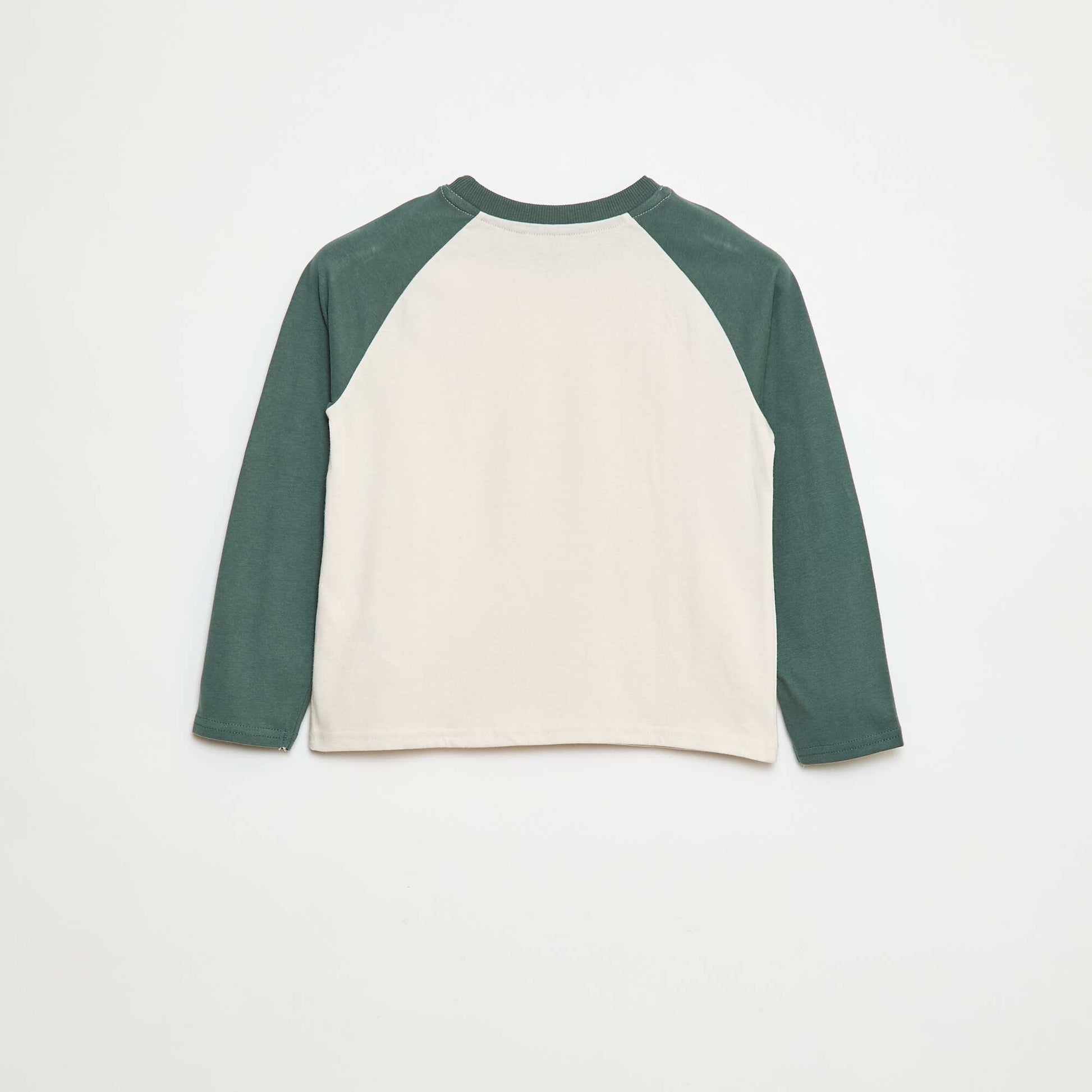 Raglan-sleeved T-shirt GREEN