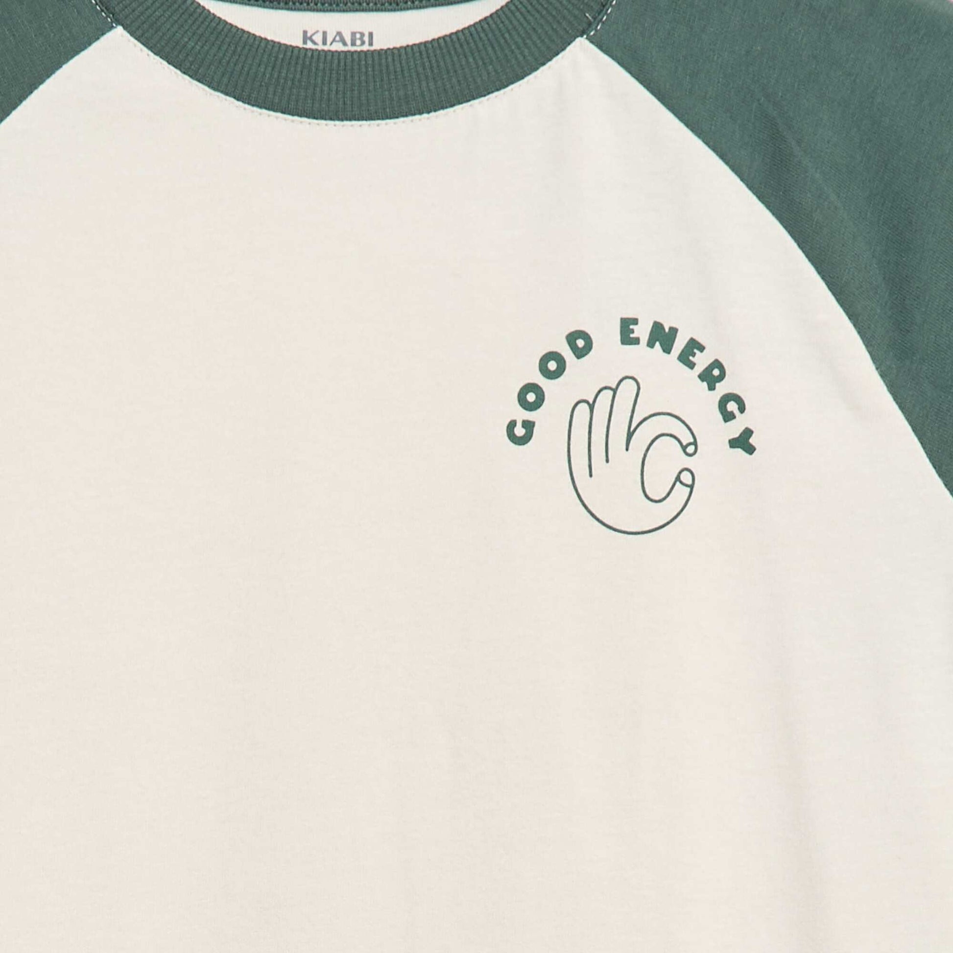 Raglan-sleeved T-shirt GREEN
