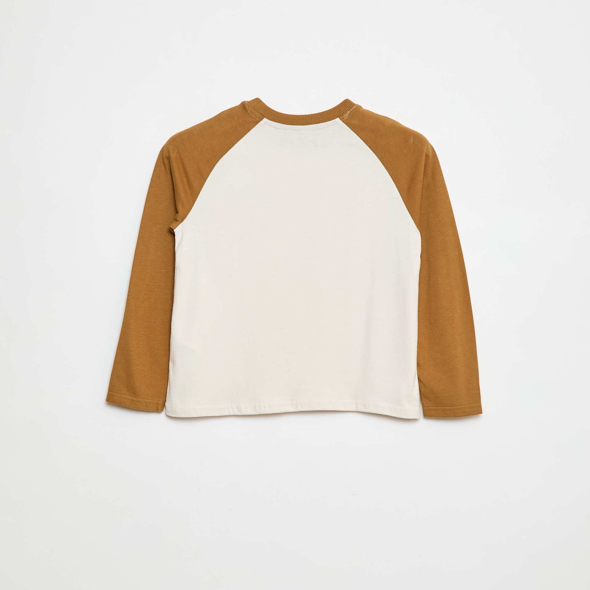 Raglan-sleeved T-shirt YELLOW