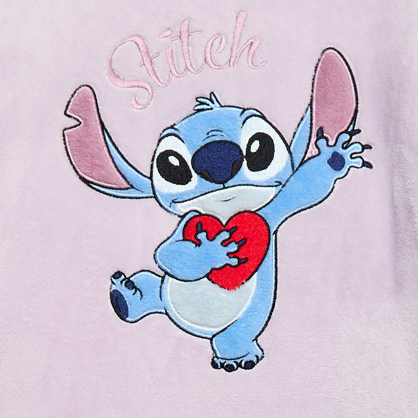 Disney 'Stitch' Fleece Long Pajama Set - 2 Piece PURPLE