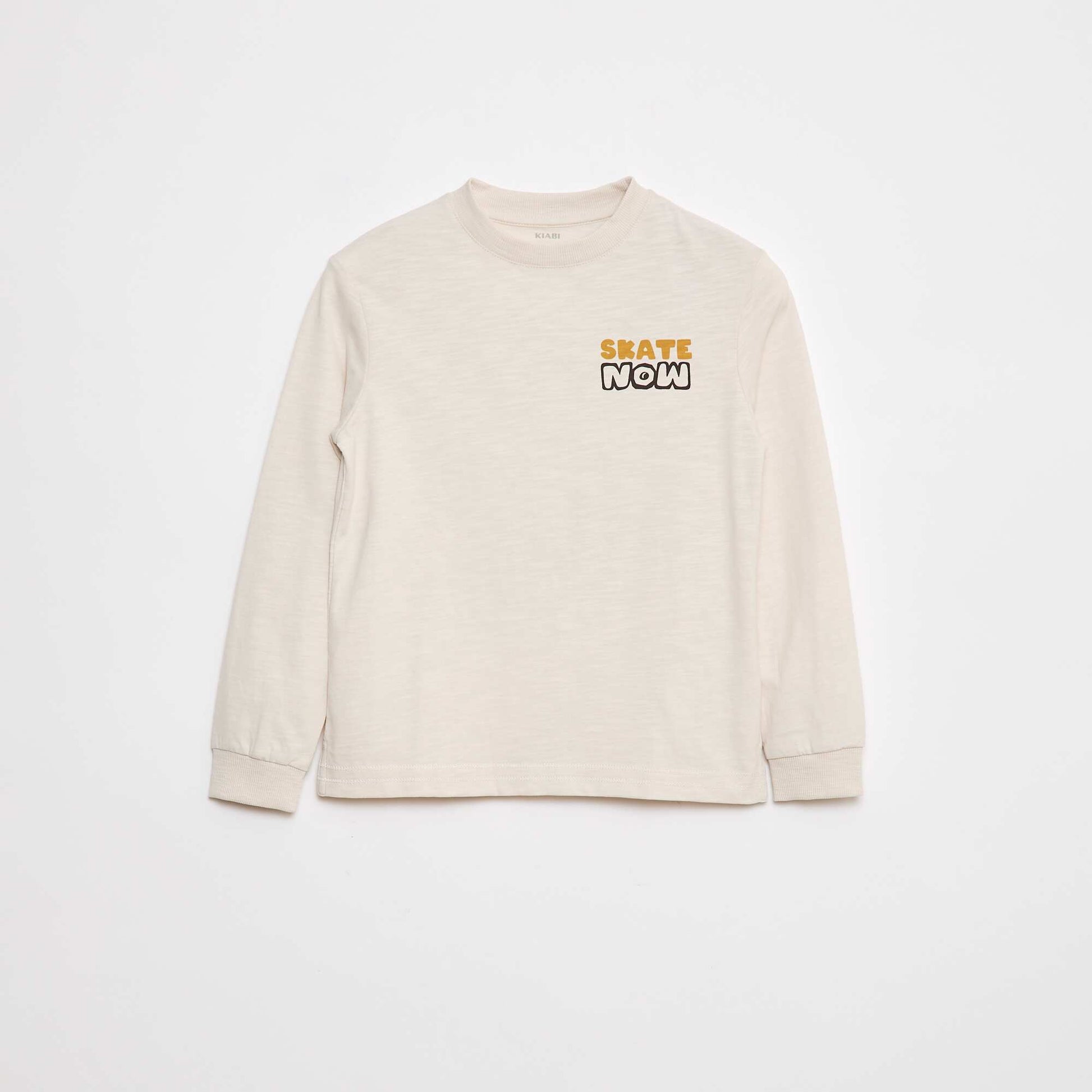 Loose Skate Print T-Shirt WHITE