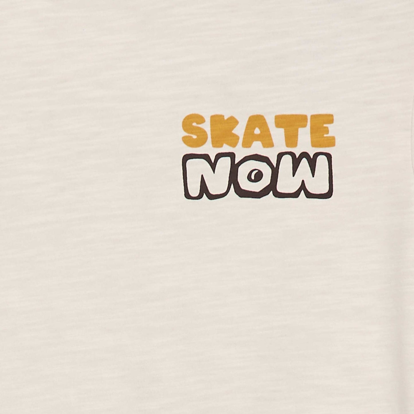 Loose Skate Print T-Shirt WHITE