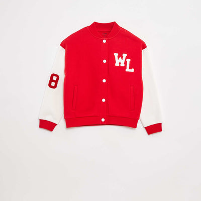 Varsity-style jacket RED