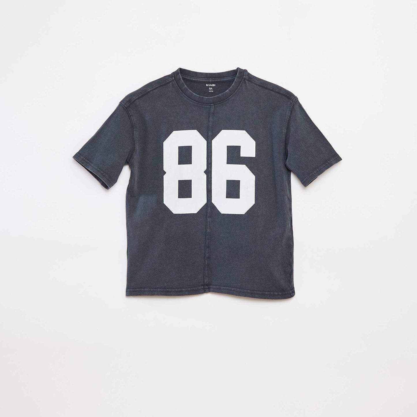Oversized short-sleeved T-shirt BLACK