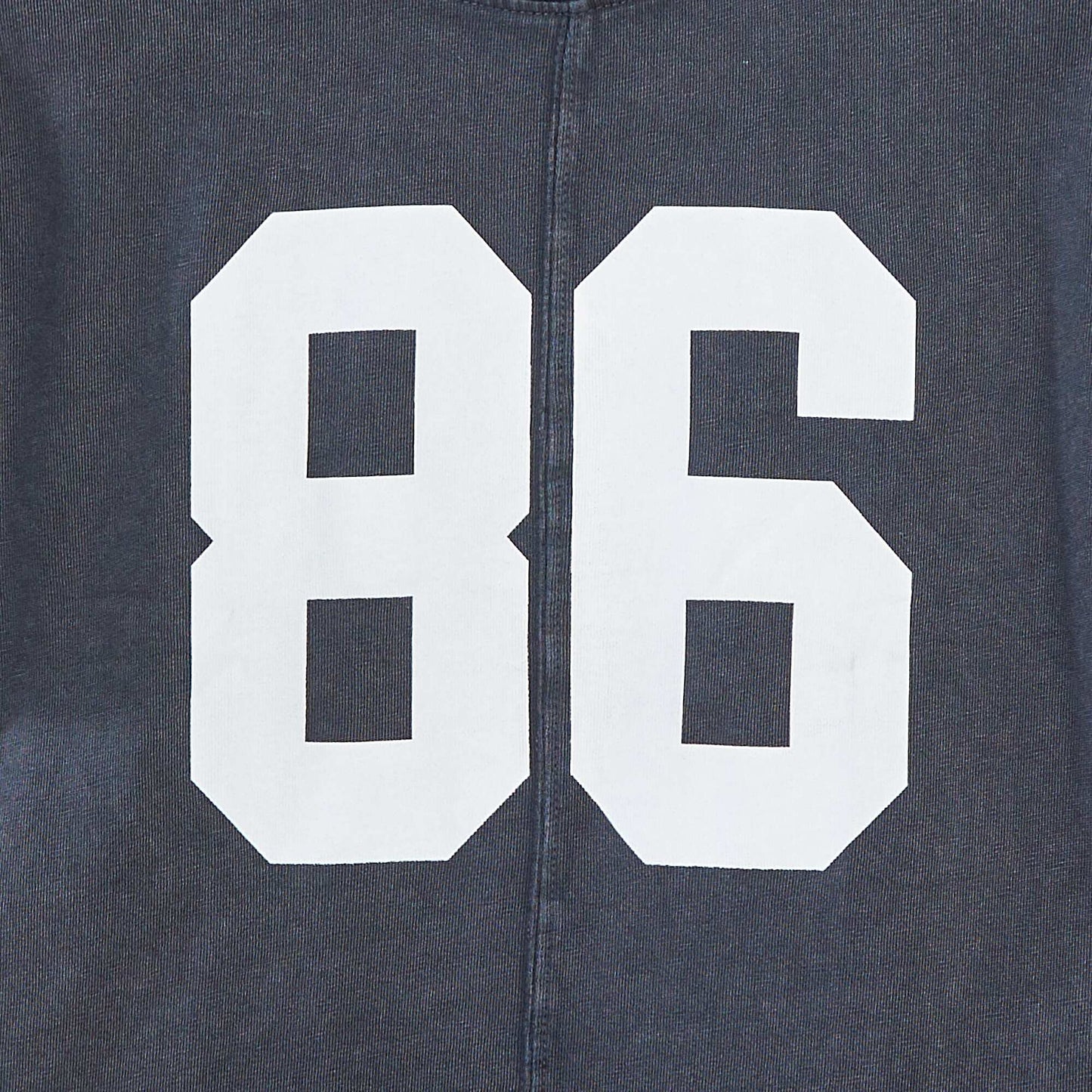 Oversized short-sleeved T-shirt BLACK