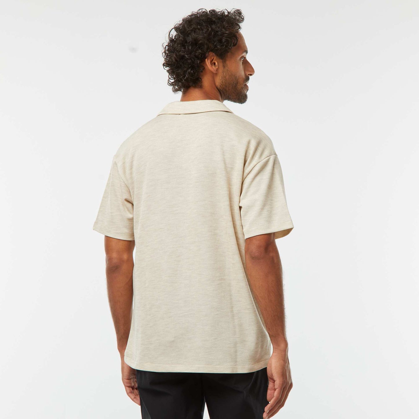 Short-sleeved polo shirt GREY