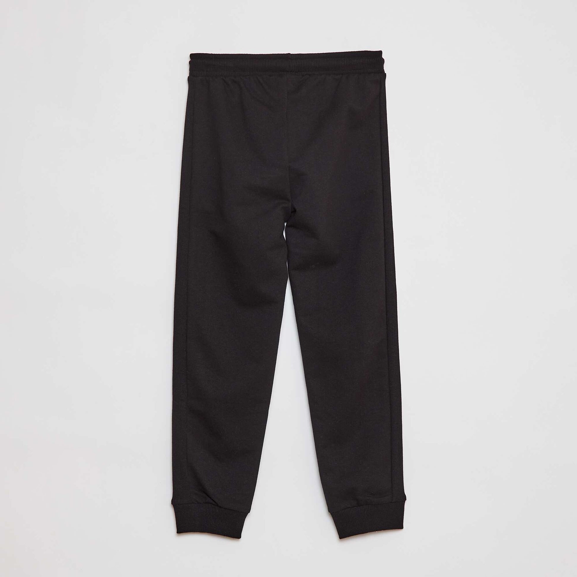Plain joggers with pockets BLACK