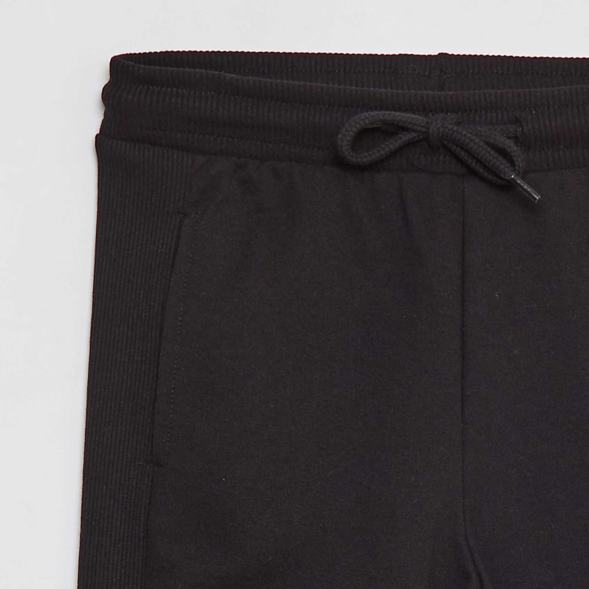 Plain joggers with pockets BLACK