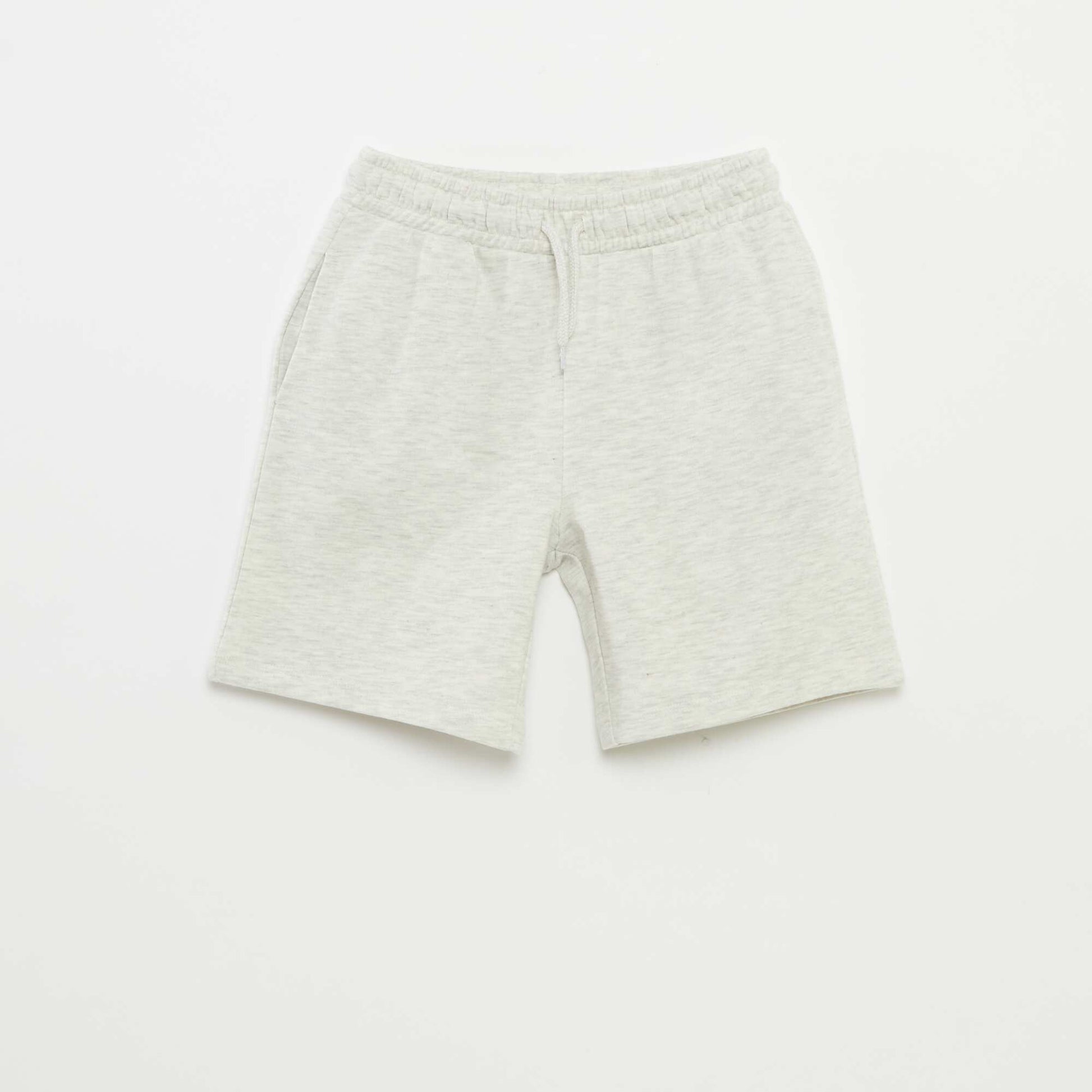 Lightweight sweatshirt fabric hoodie + shorts set - 2-piece set GREY