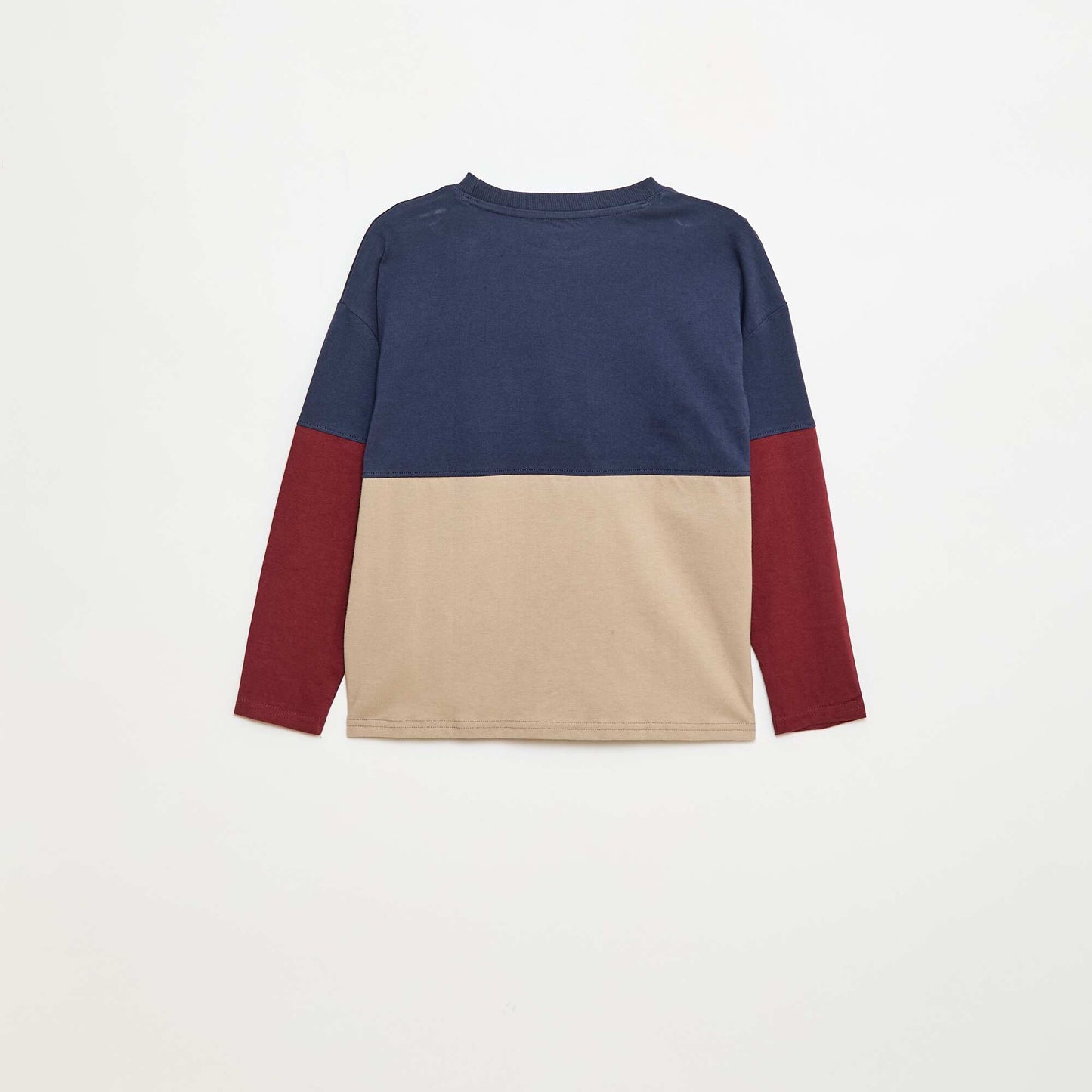 Colorblock Long-Sleeve Jersey T-Shirt BLUE