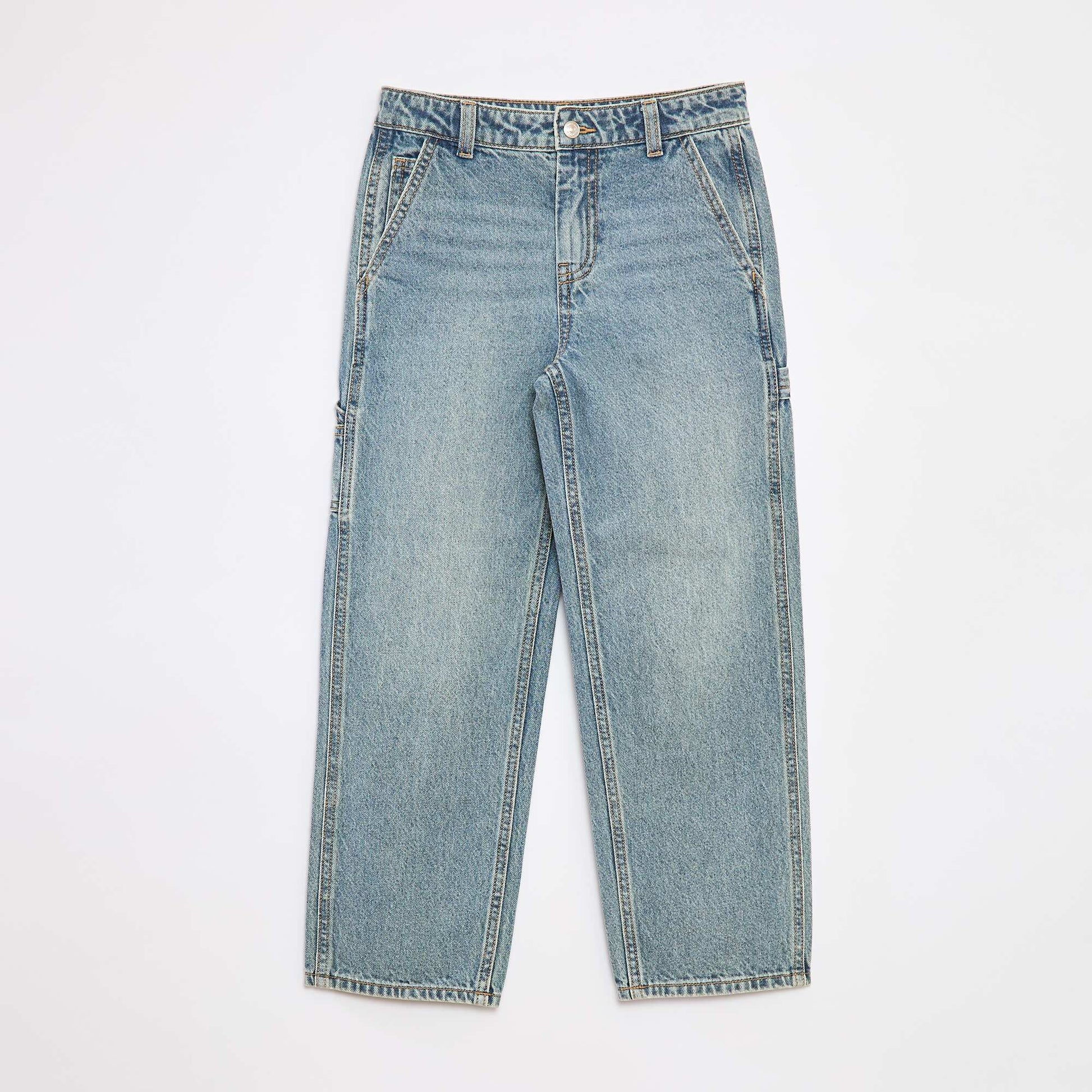 Relaxed-fit denim trousers BLUE