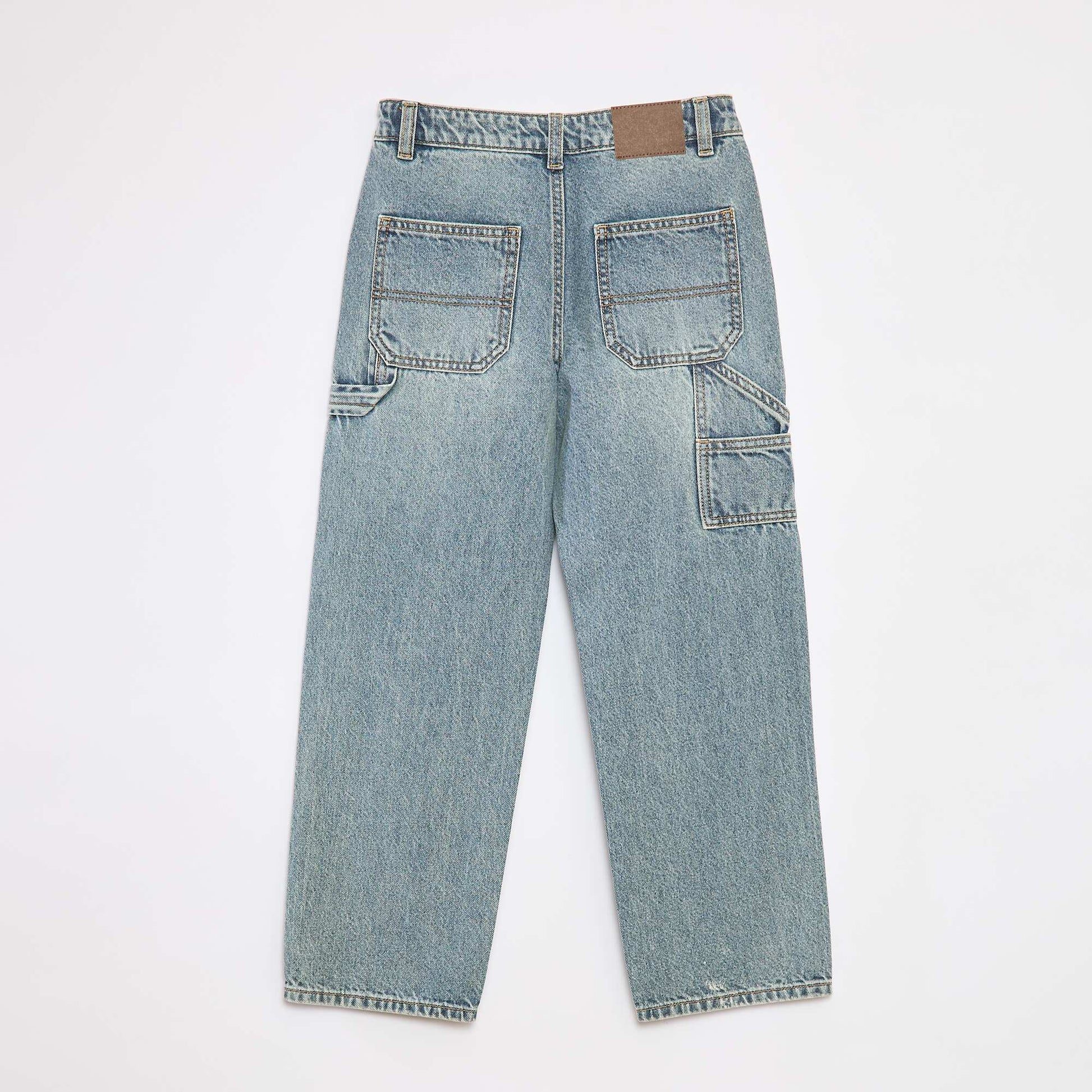 Relaxed-fit denim trousers BLUE