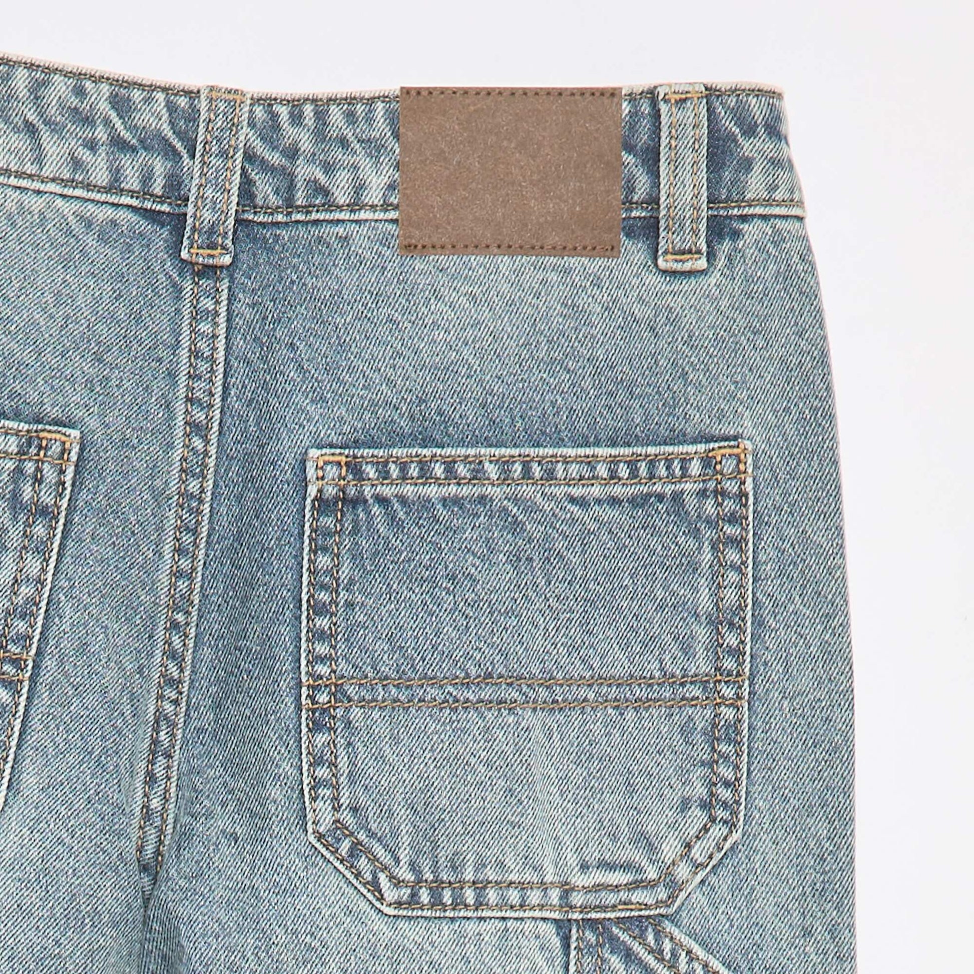 Relaxed-fit denim trousers BLUE
