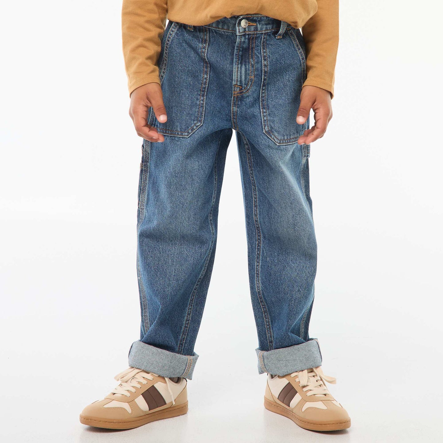 Multi-pocket jeans BLUE