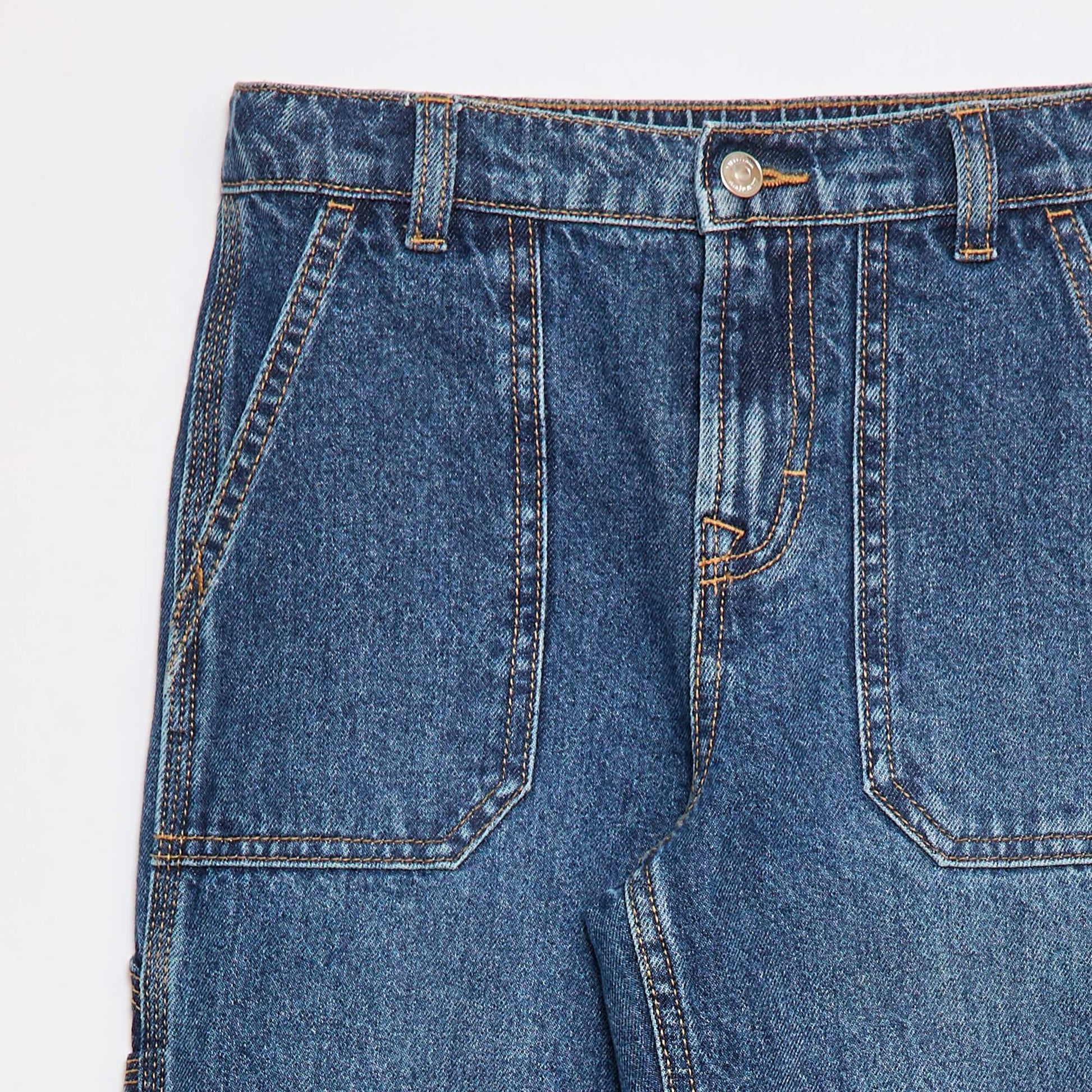 Multi-pocket jeans BLUE