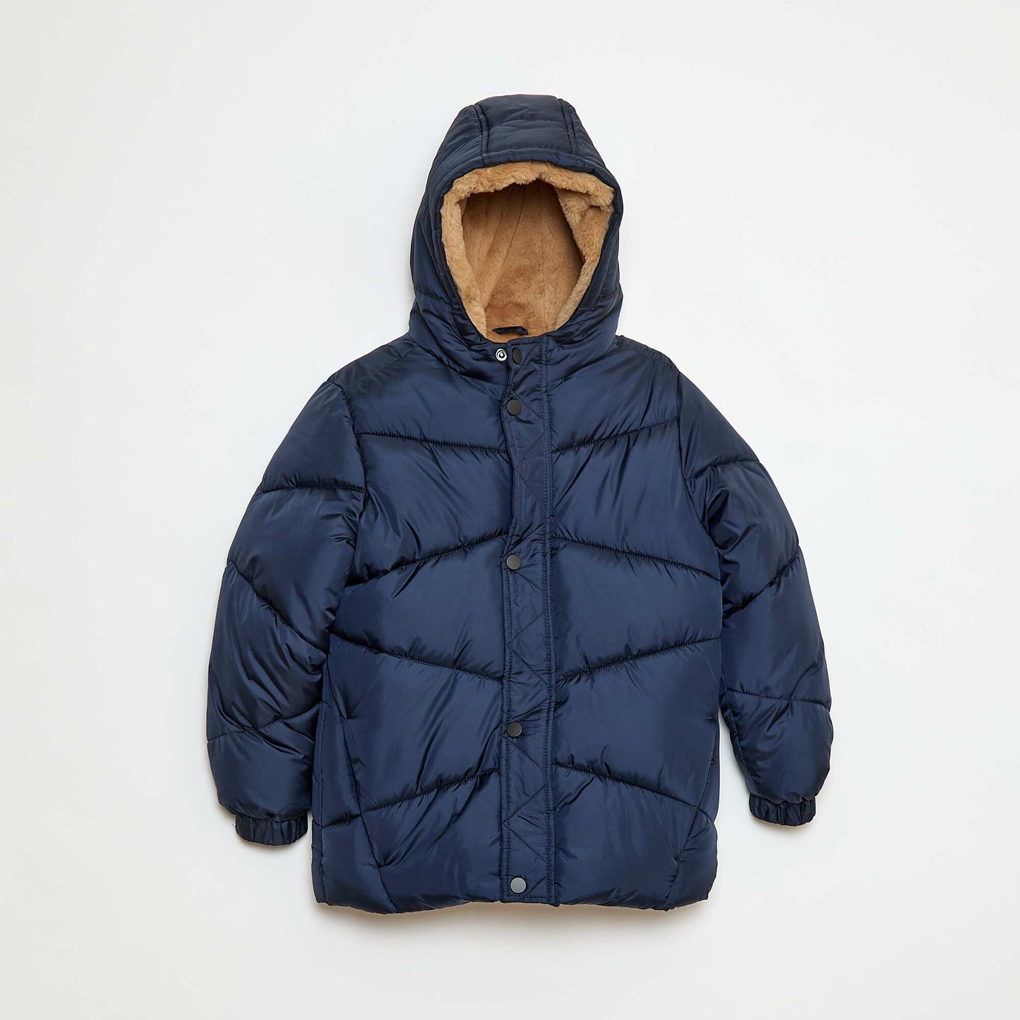 Padded Hooded Puffer Jacket BLUE