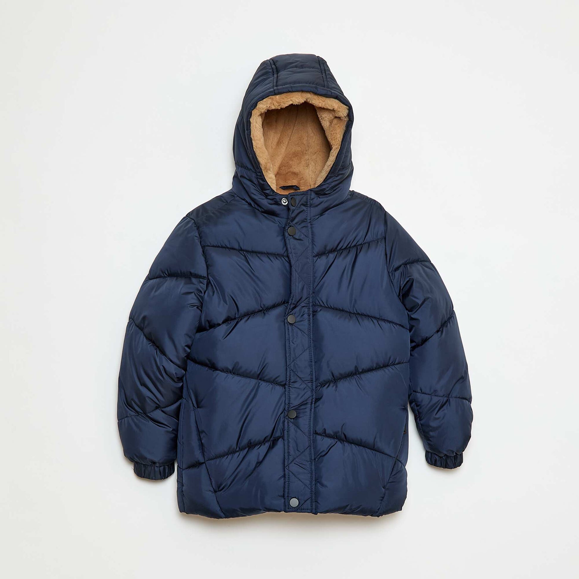 Padded Hooded Puffer Jacket BLUE