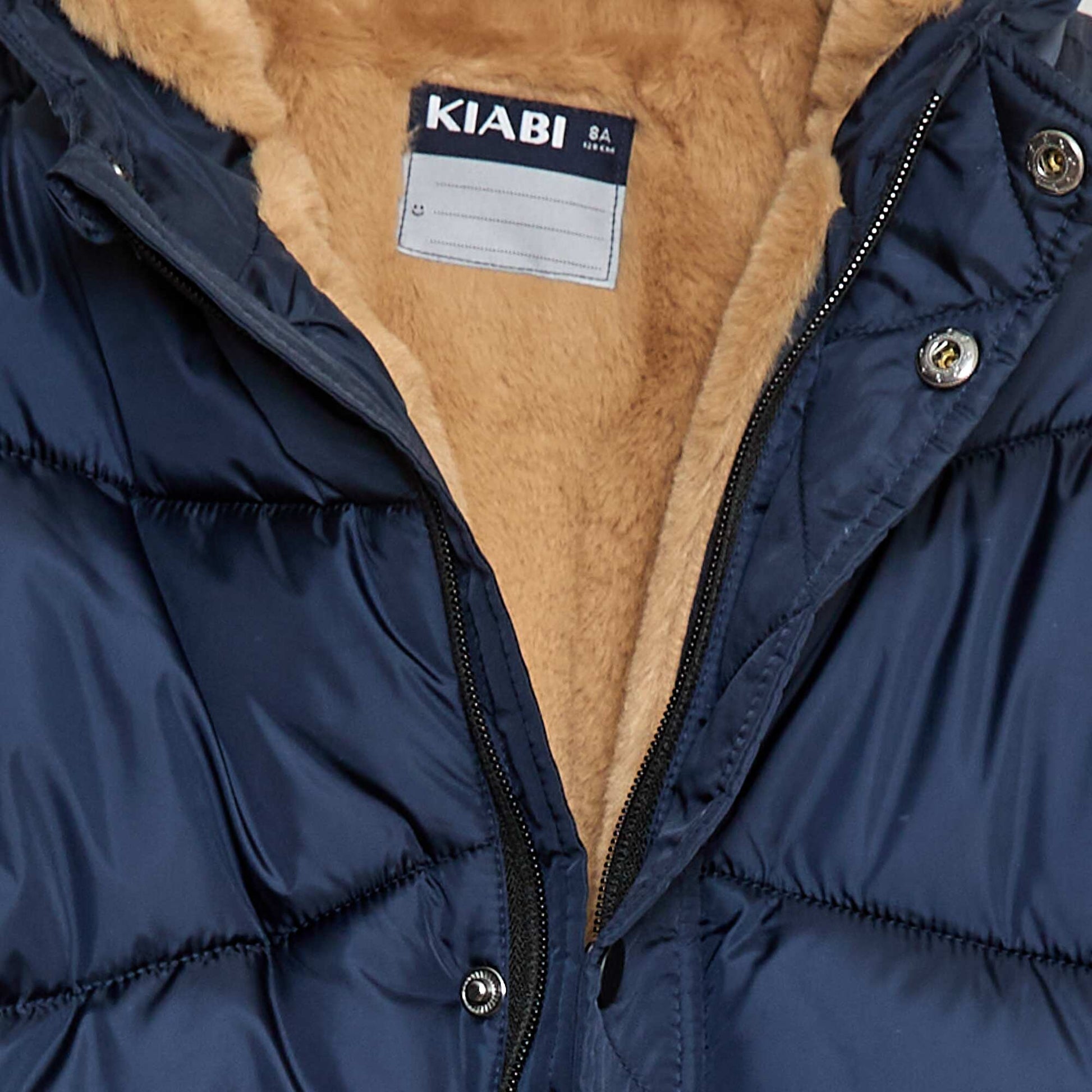 Padded Hooded Puffer Jacket BLUE