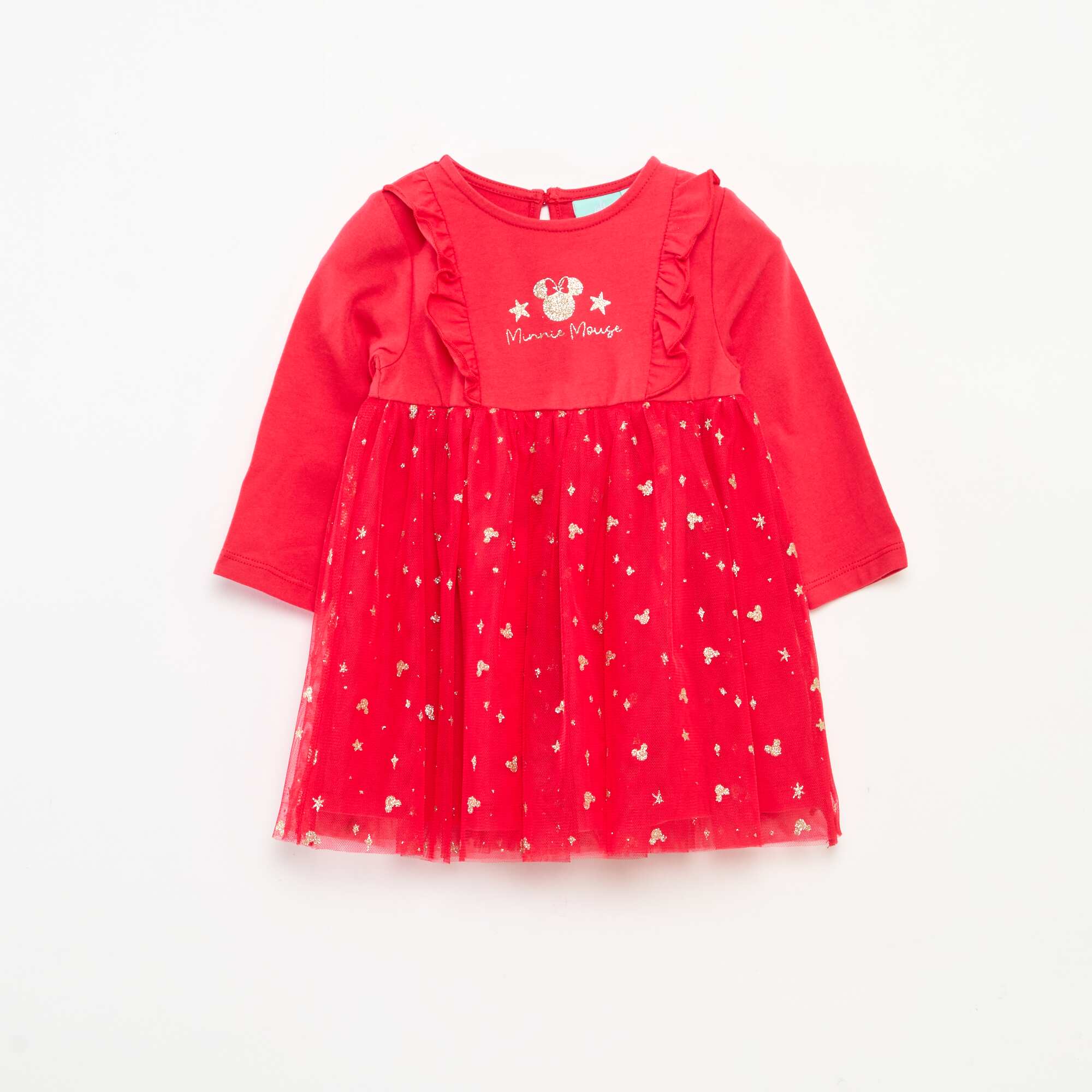 Disney 'Minnie' Flocked Christmas Dress RED – Kiabi KSA