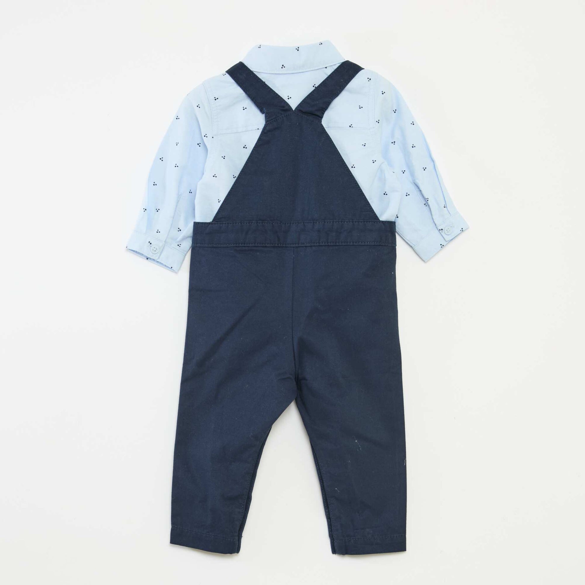 Long Overalls Set BLUE