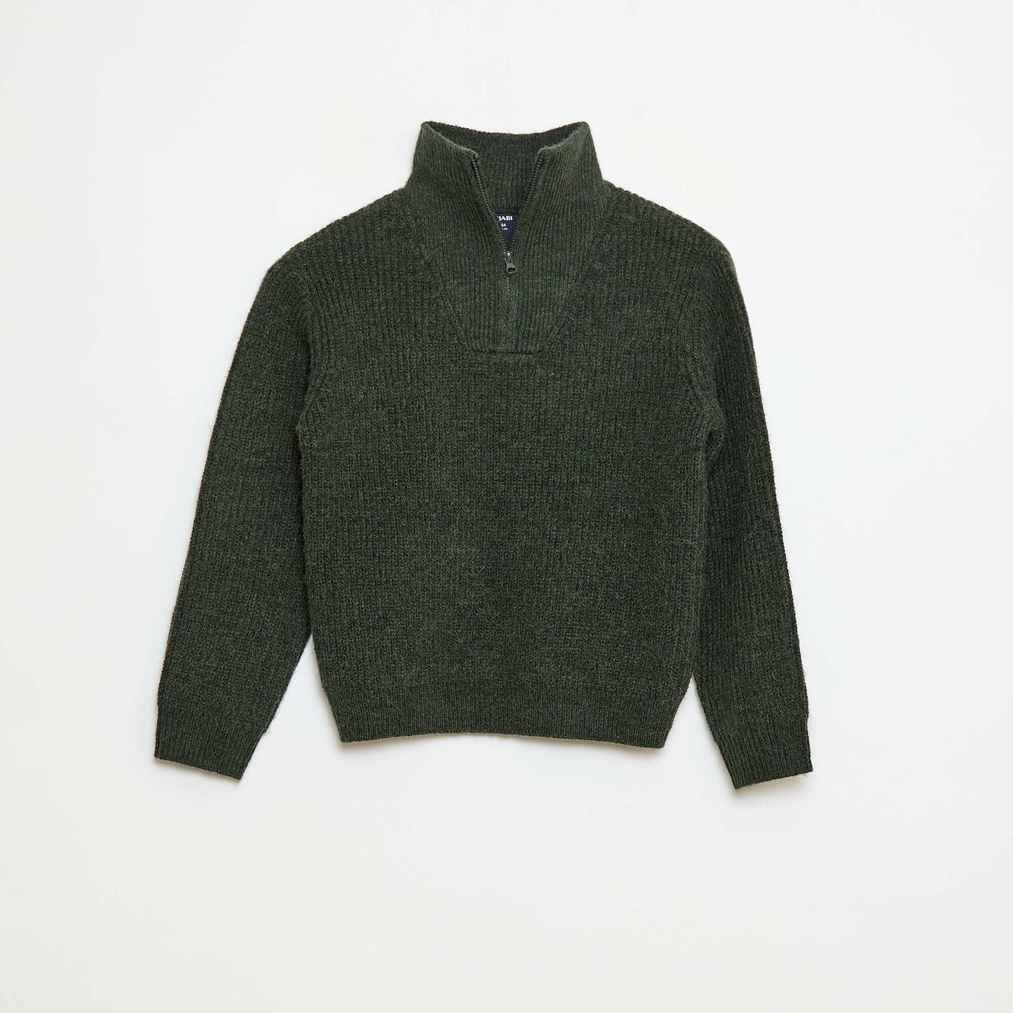 Warm Plain Sweater KHAKI