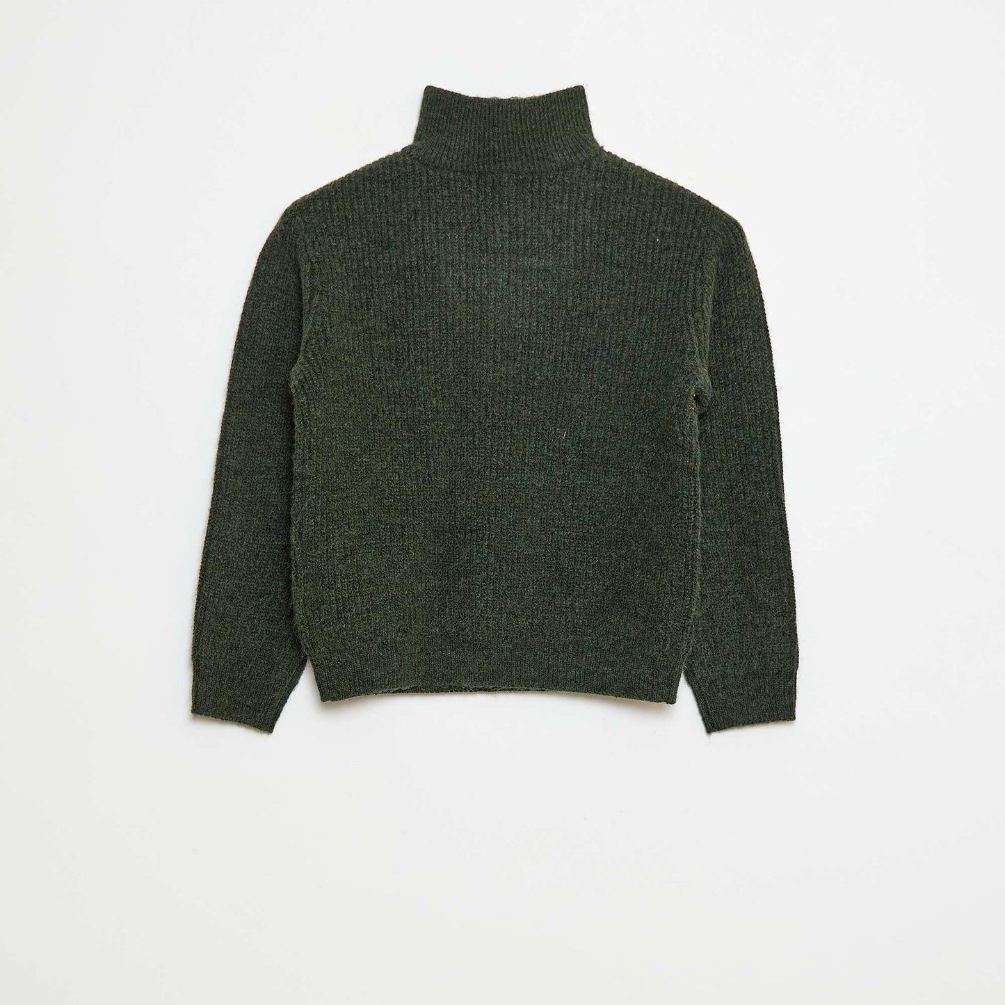 Warm Plain Sweater KHAKI