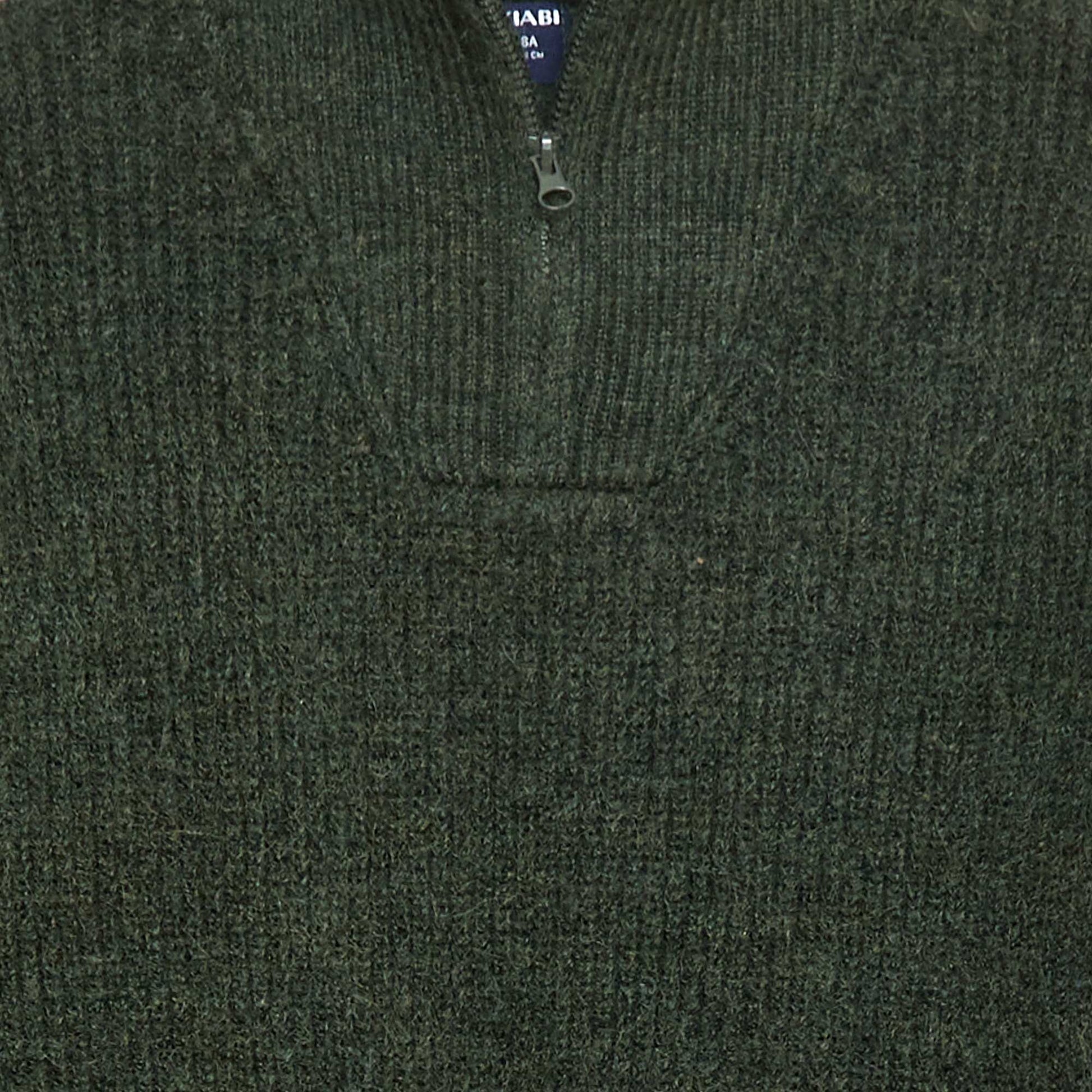 Warm Plain Sweater KHAKI