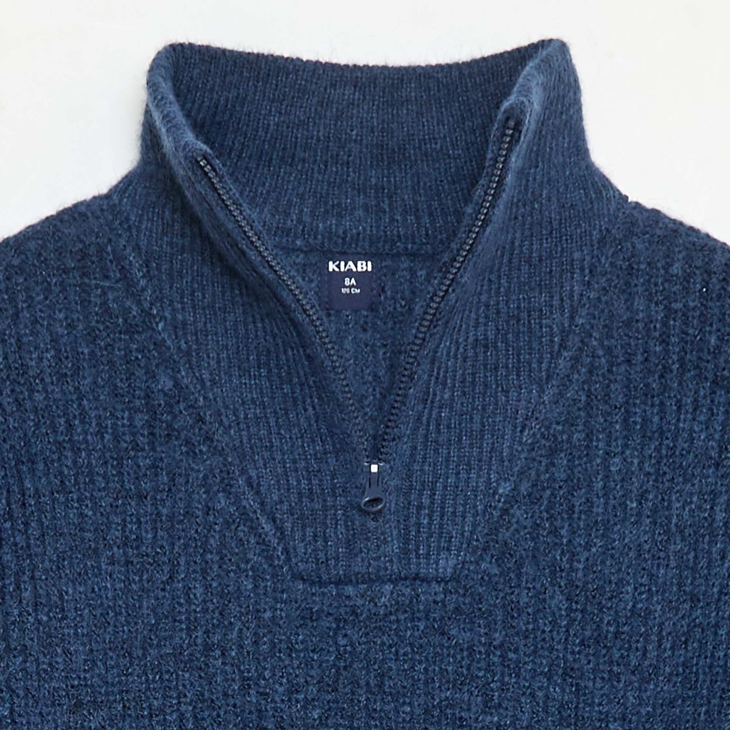 Warm Plain Sweater BLUE