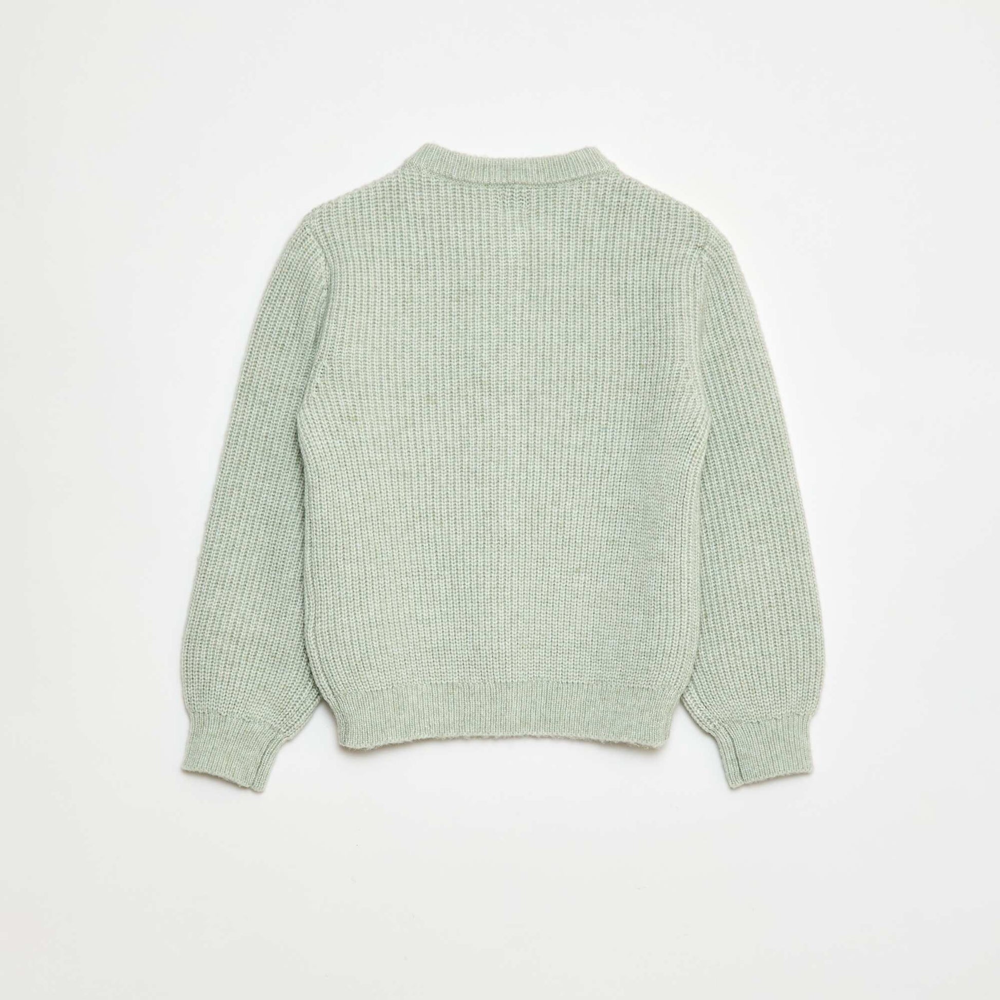 Chunky Knit Cardigan GREEN