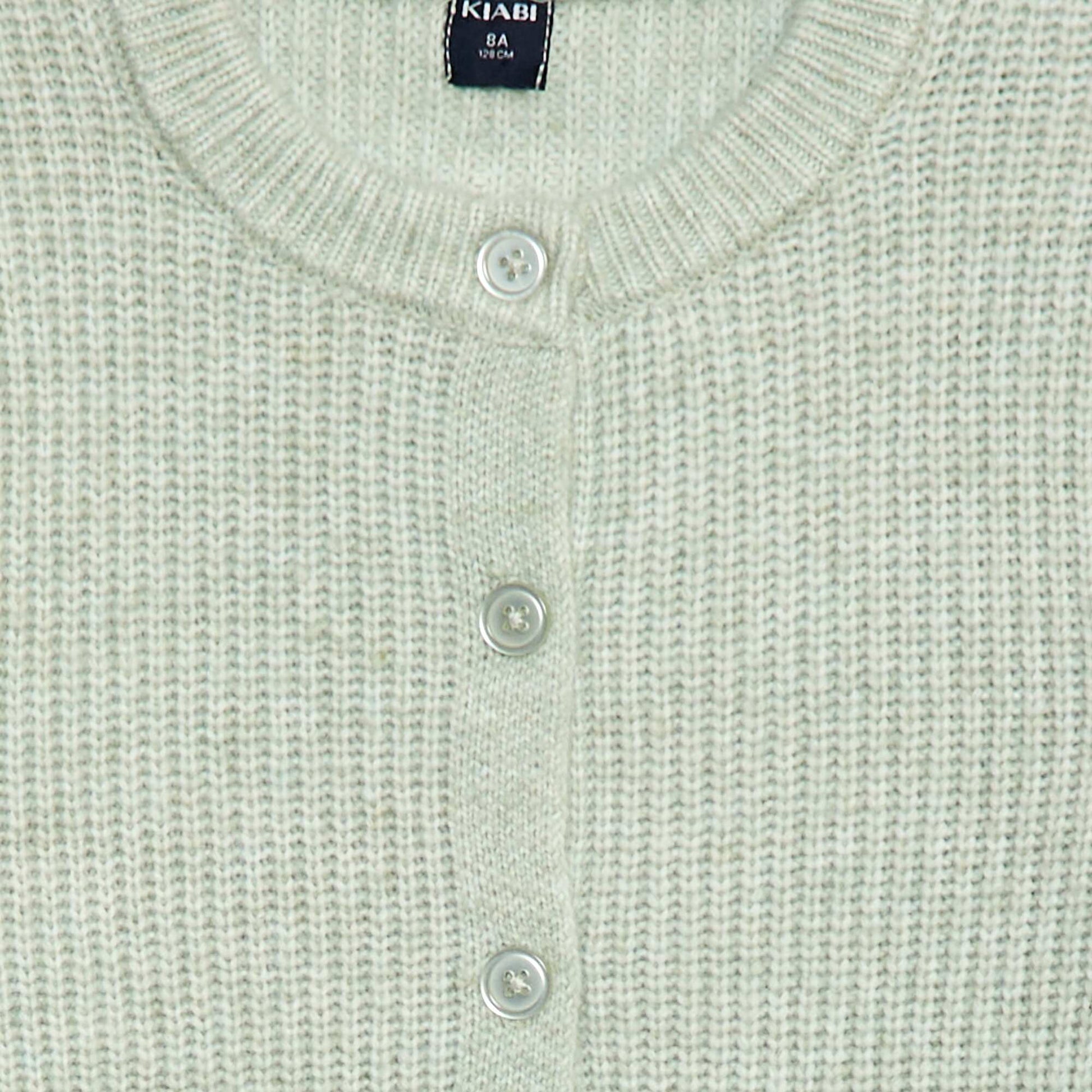 Chunky Knit Cardigan GREEN