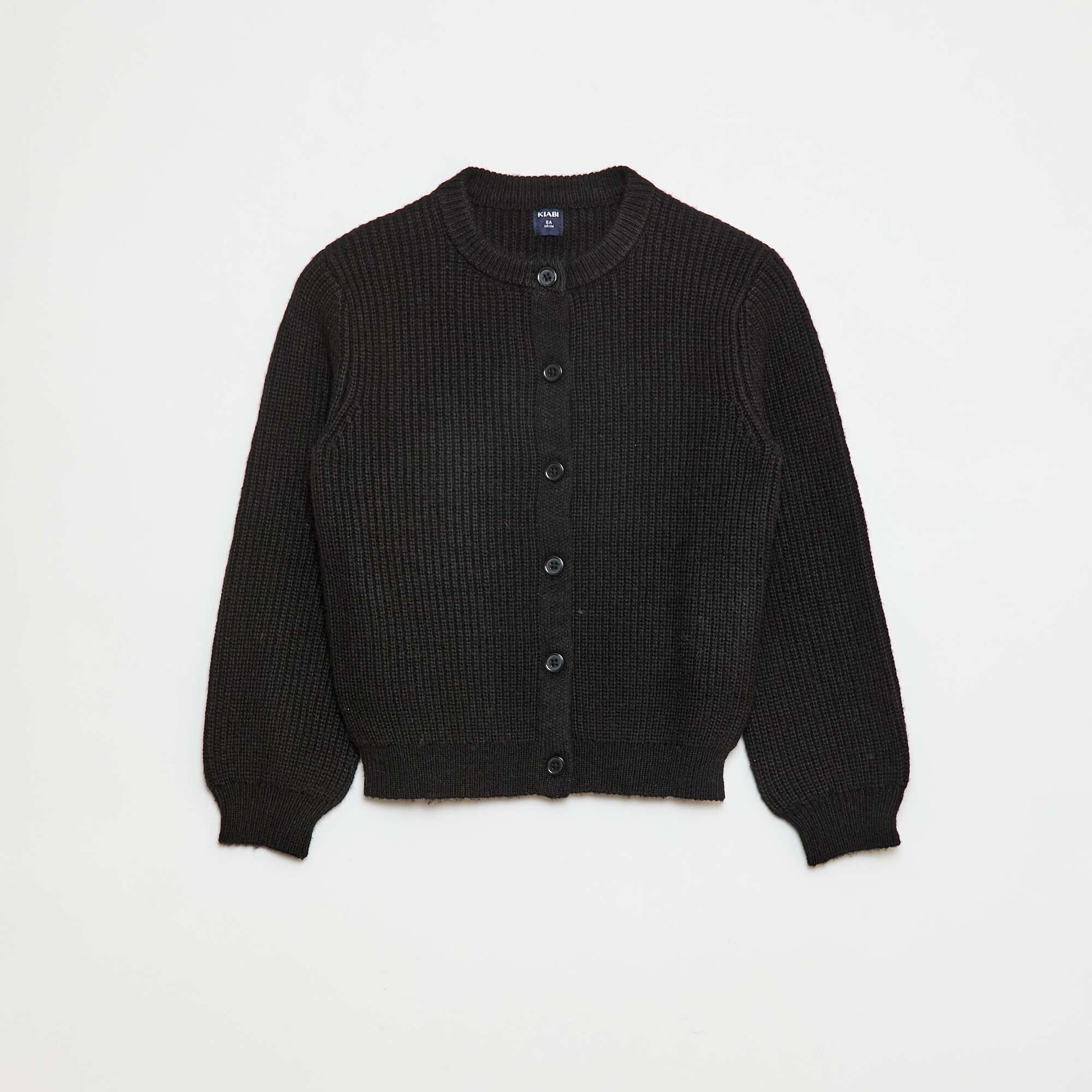 Chunky Knit Cardigan BLACK